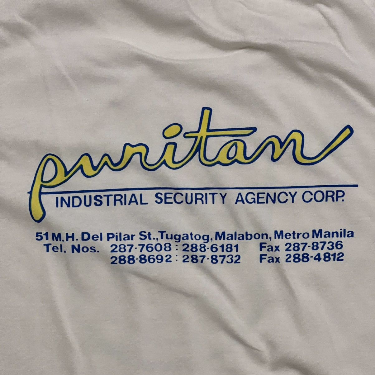 Giordano Vintage Manila Philippines Security Large White T Shirt Size US L / EU 52-54 / 3 - 5 Thumbnail