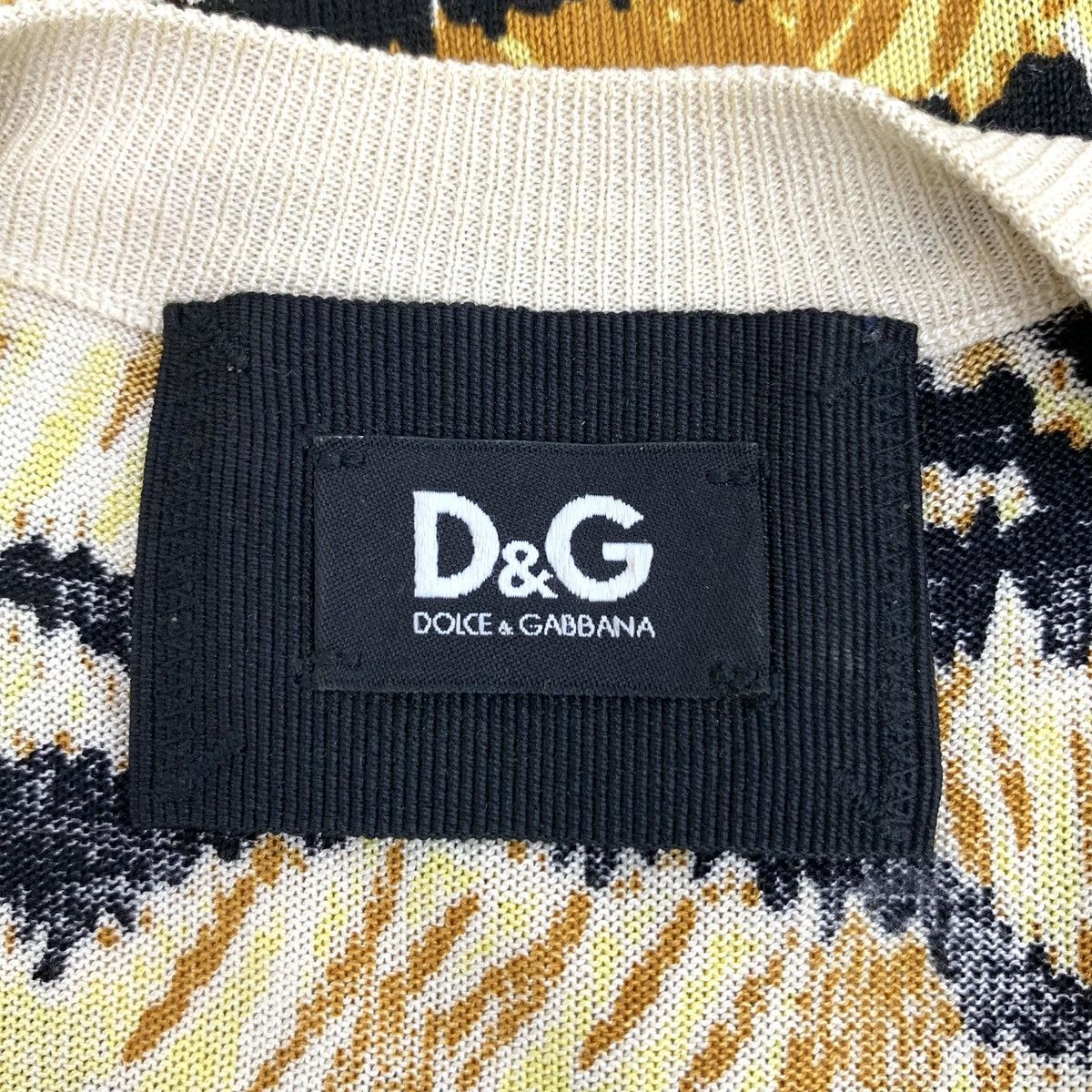 Dolce & Gabbana Dolce & Gabbana Tiger Print Silk Short Sleeve T-Shirt K26WX Size L / US 10 / IT 46 - 5 Thumbnail