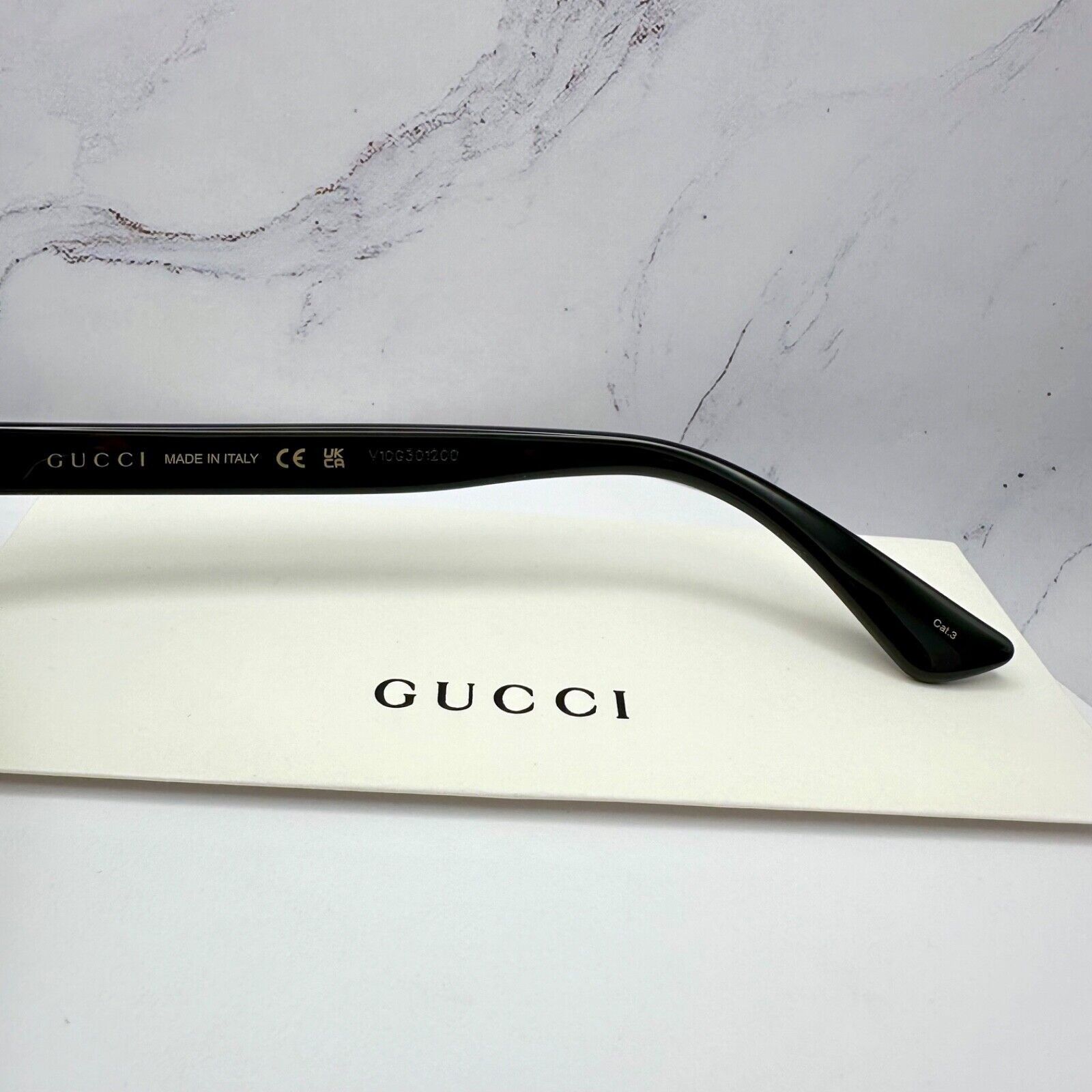 Gucci New Gucci Sunglasses Black Square Size ONE SIZE - 8 Thumbnail
