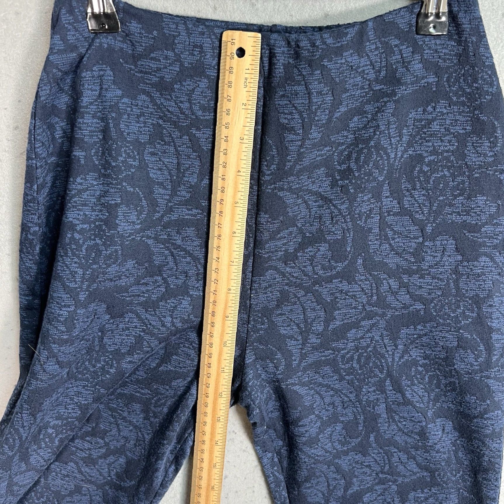 Urban Outfitters VINTAGE Urban Outfitters Floral Flare Leg Pants Womens M Blue Straight Fit Size 32" / US 10 / IT 46 - 7 Thumbnail