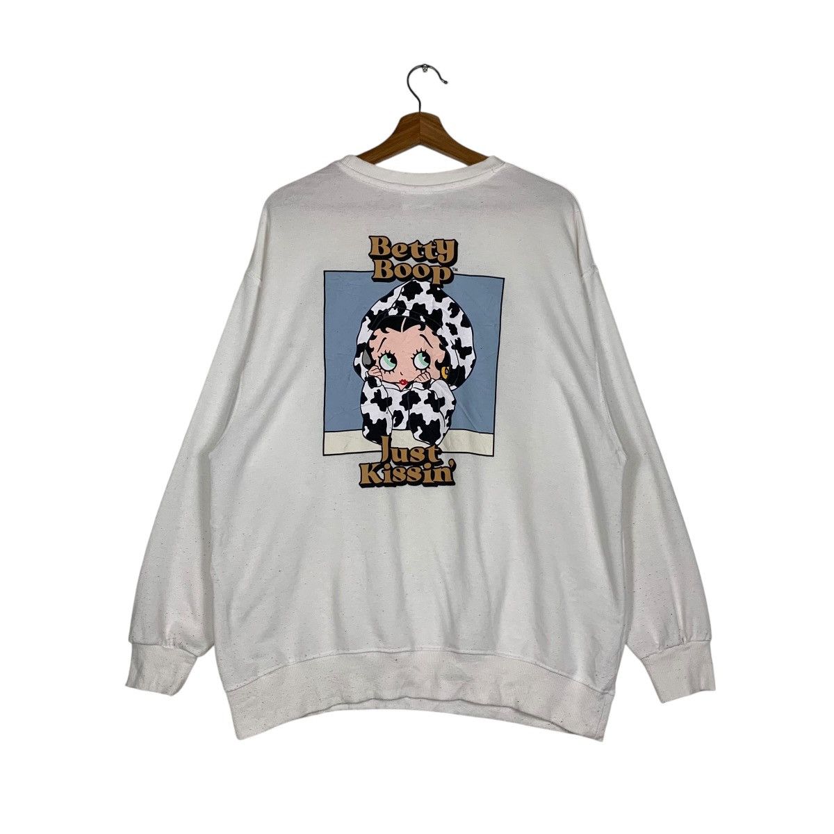 Japanese Brand BETTY BOOP X DENIFITS Graphics Printed Sweatshirt #1515-C68 Size US L / EU 52-54 / 3 - 1 Thumbnail