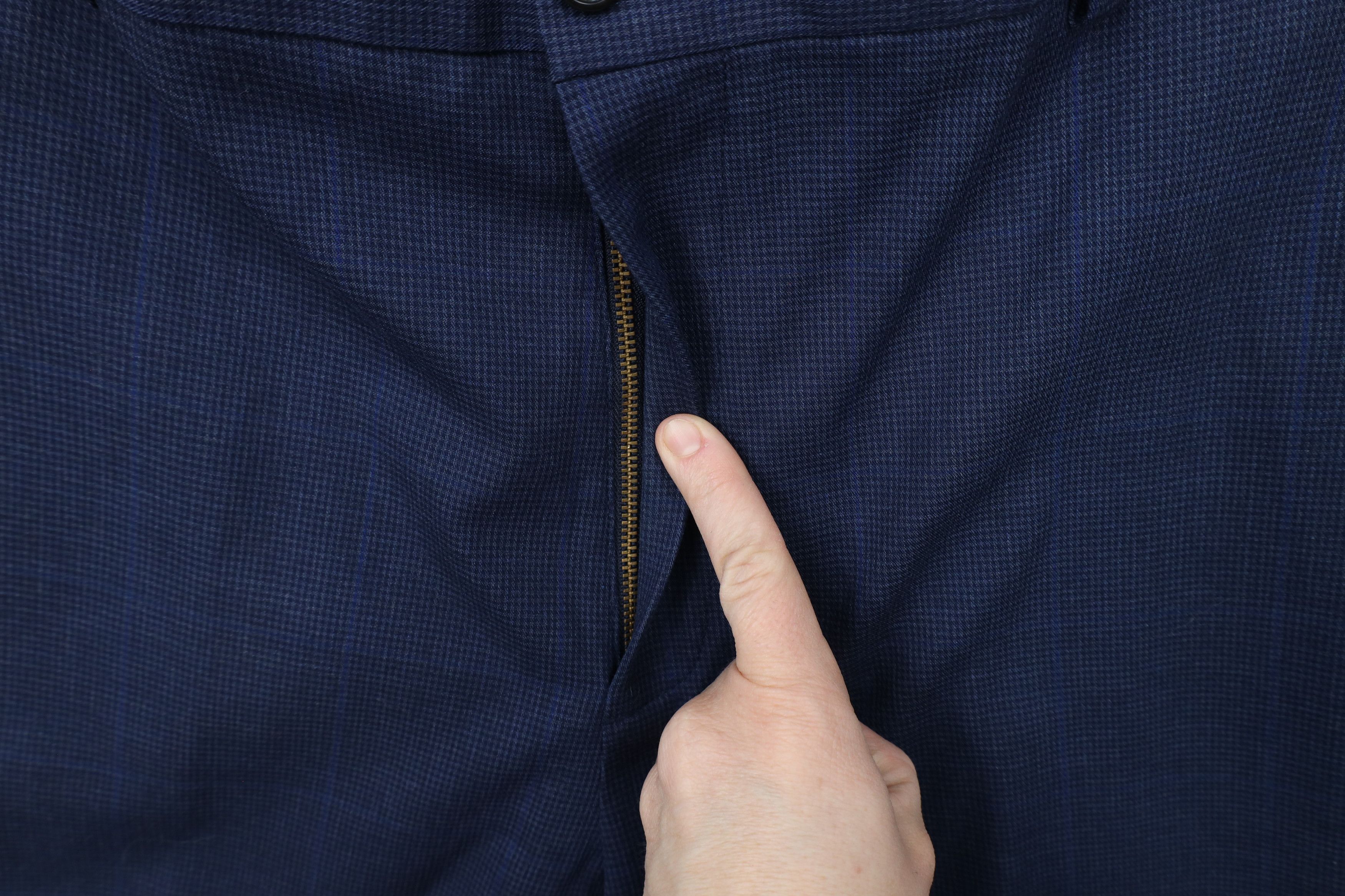 Brooks Brothers × Vintage Brooks Brothers Chino Clark Houndstooth Dress Pants Blue Size US 38 / EU 54 - 5 Thumbnail