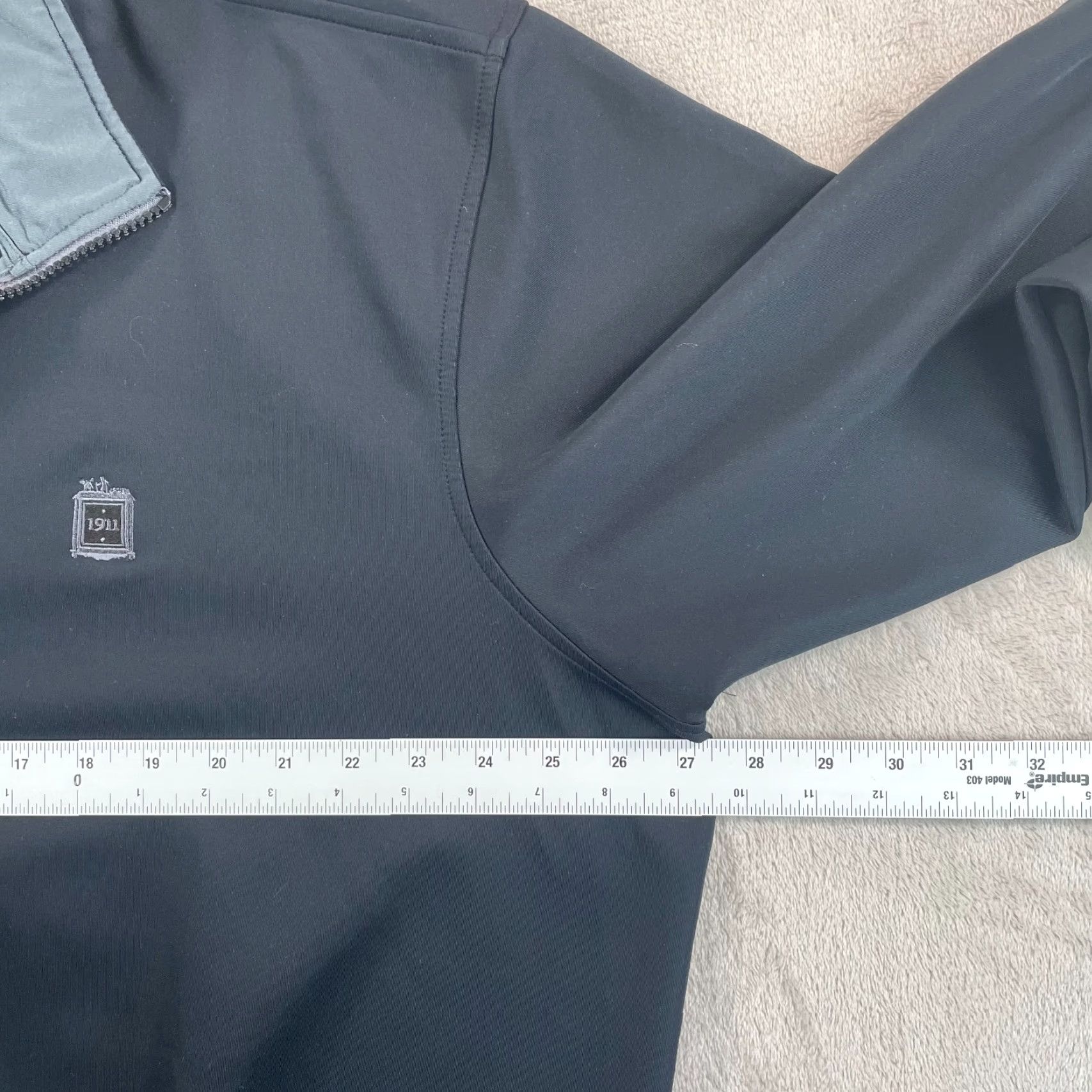 Logo 7 Fairway & Greene Tech 1/4 Zip Pullover Jacket Men 2XL Black Logo Golf Weatherproof Casual Performance Size US XXL / EU 58 / 5 - 7 Thumbnail