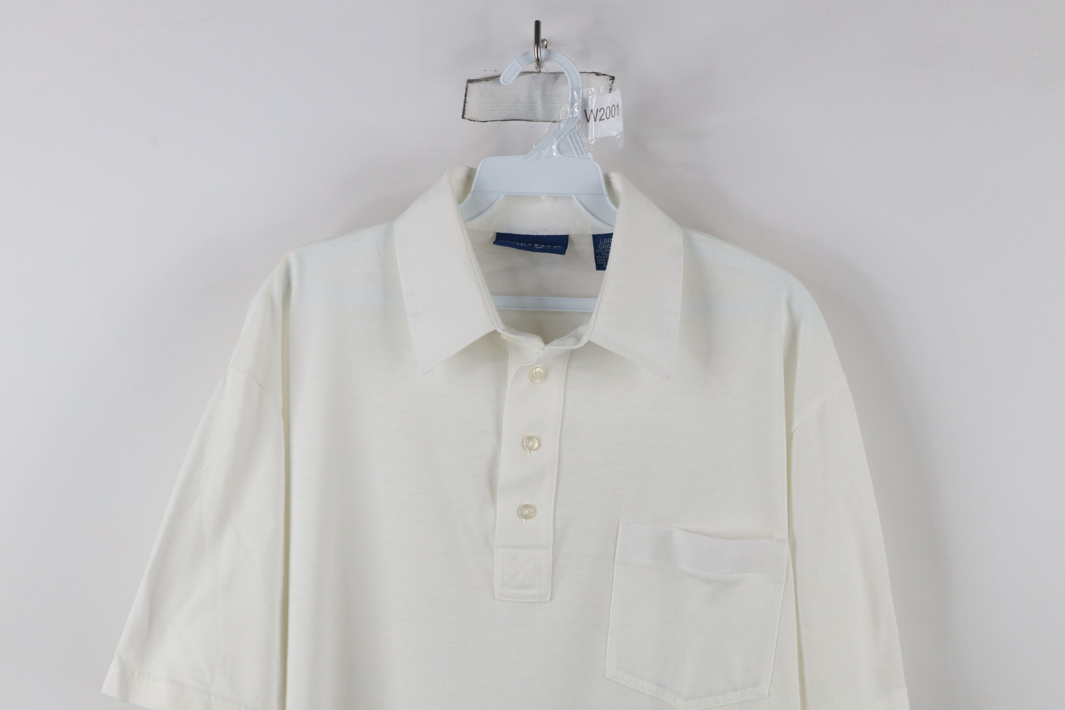 Vintage Vintage 90s Streetwear Knit Collared Golf Polo Shirt White Size US L / EU 52-54 / 3 - 2 Thumbnail