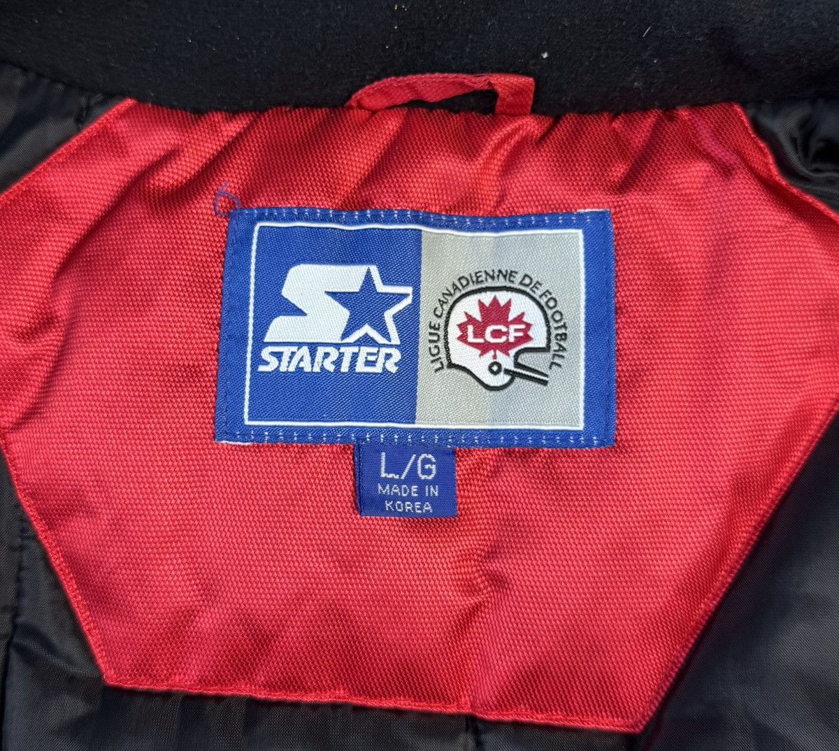 Starter Calgary Stampeders Vintage 90s Football Bomber Jacket Size US L / EU 52-54 / 3 - 15 Thumbnail