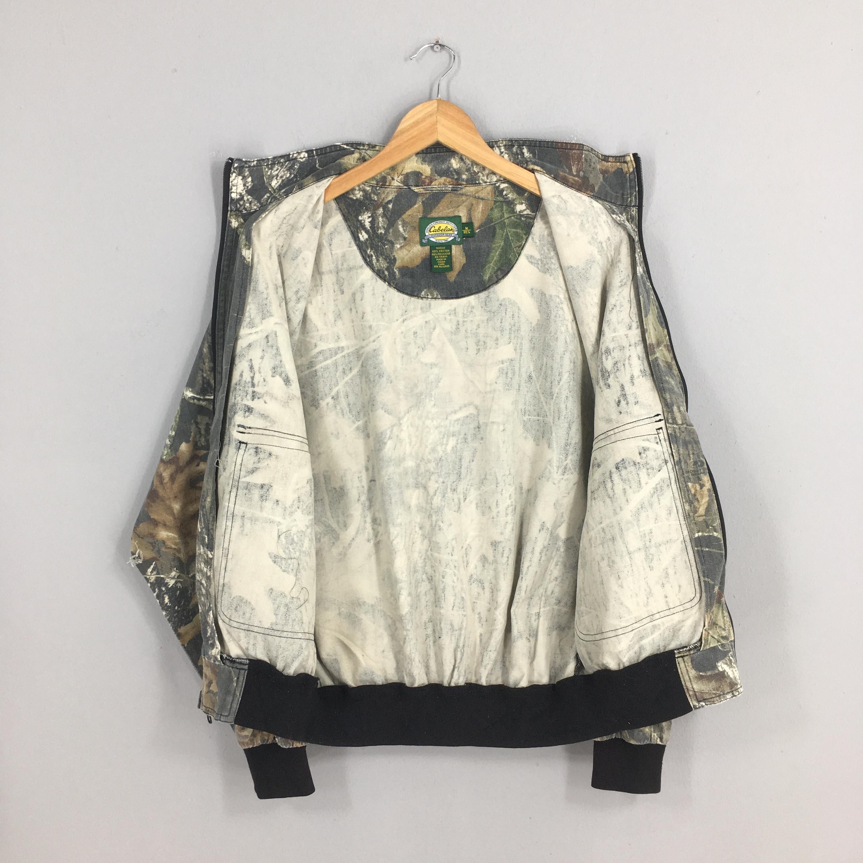 Cabelas Vintage Cabela's Mossy Oak Tree Camo Zipper Jacket Medium Size US M / EU 48-50 / 2 - 5 Thumbnail