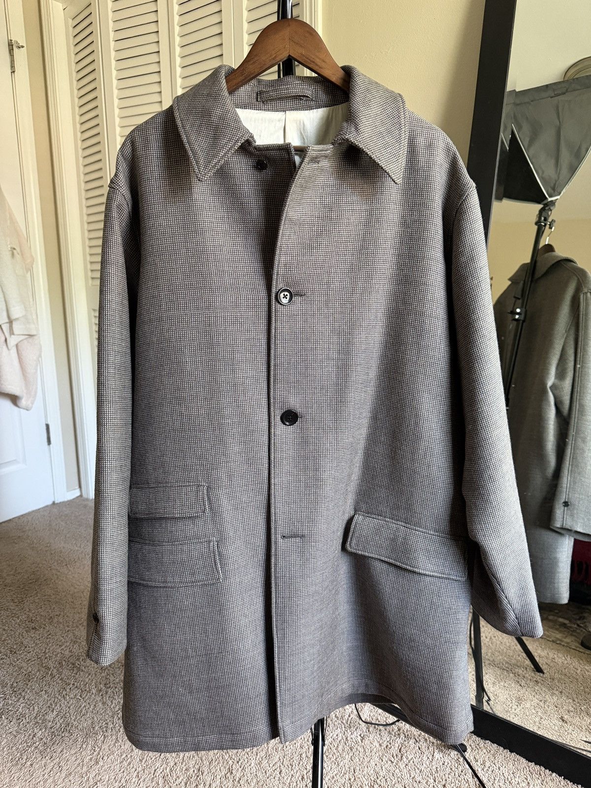 Beams Plus Beams puppytooth wool coat Size US XL / EU 56 / 4 - 1 Thumbnail