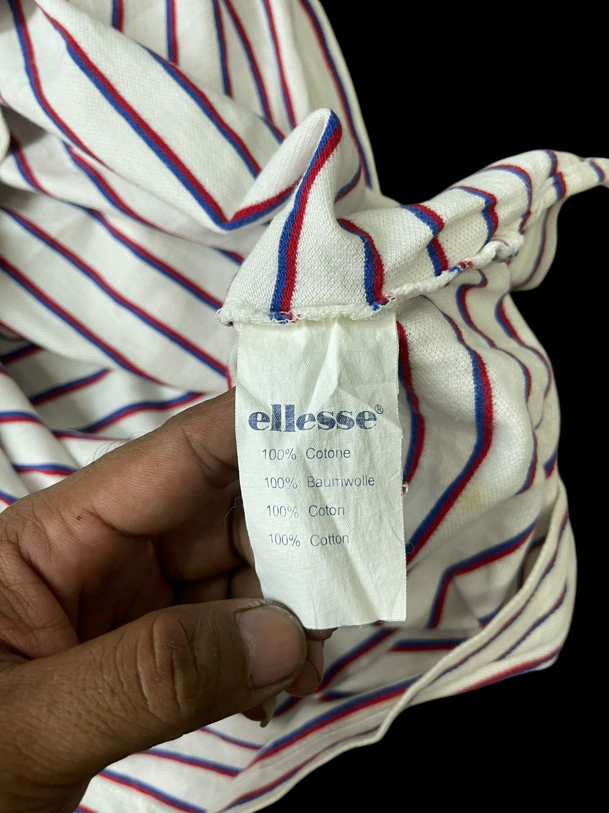 Ellesse Vintage Ellesse Stripe Polo Tee Streetwear Size US L / EU 52-54 / 3 - 9 Thumbnail
