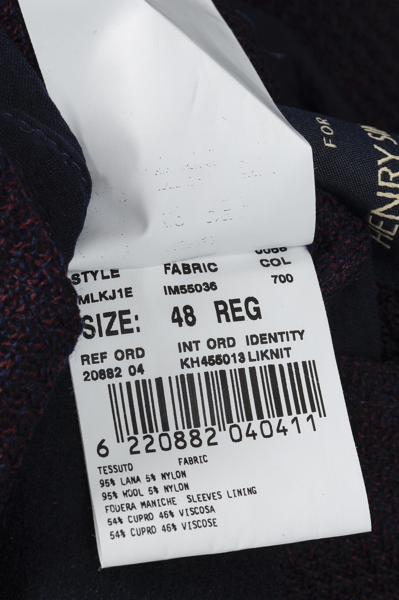 Lardini Lardini Liknit Unstructured Black & Maroon Knit Blazer Size 38R - 11 Thumbnail