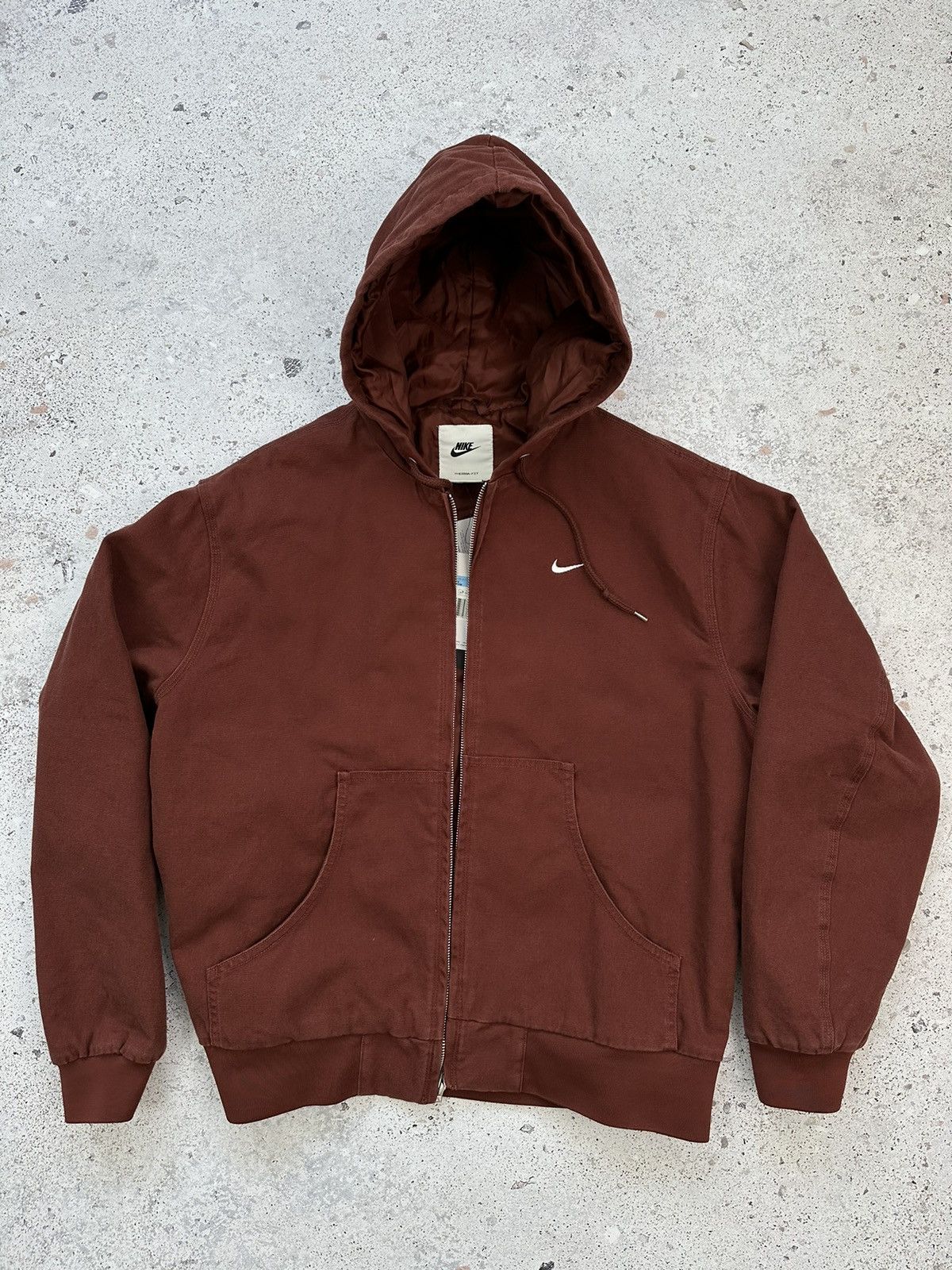 Other Nike Life Padded Hooded Jacket Men Brown M styled Size US M / EU 48-50 / 2 - 10 Thumbnail