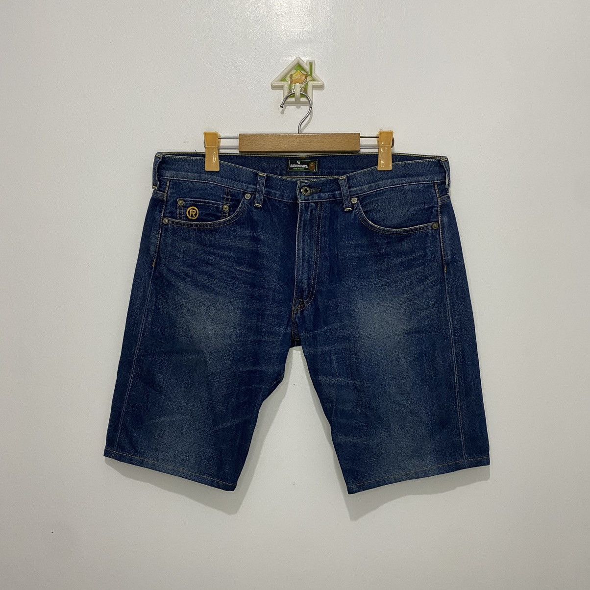 Bape Bape Denim Shorts Size US 37 - 3 Thumbnail