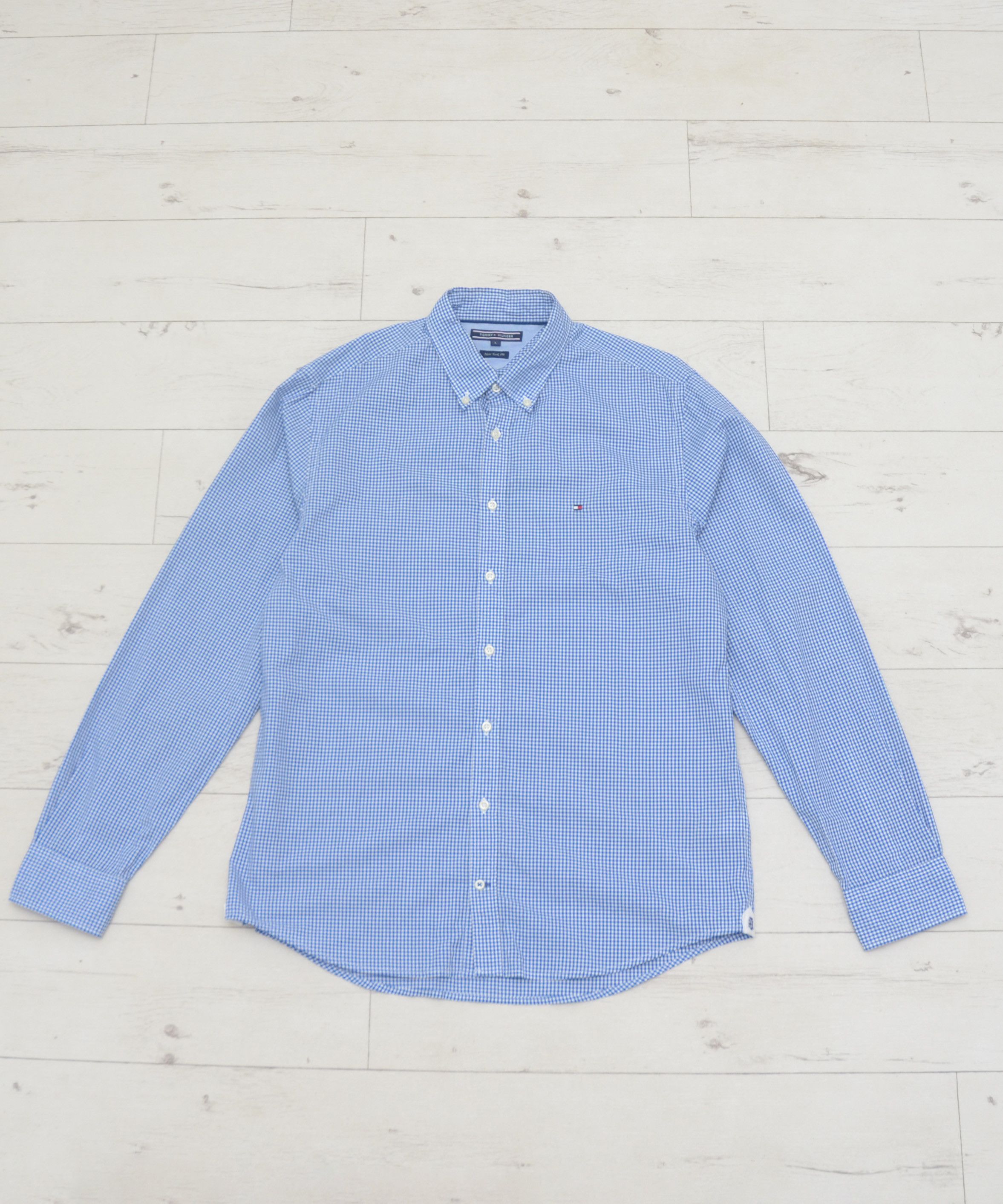 Tommy Hilfiger × Vintage Tommy Hilfiger long sleeved Check Shirt Blue Size US L / EU 52-54 / 3 - 1 Thumbnail