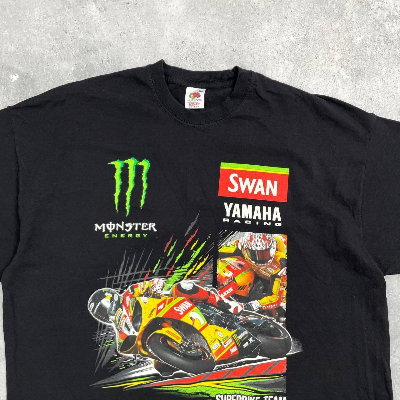 Yamaha Vintage 2000s Monster Energy Swan Yamaha Racing Team T Shirt Size US XXL / EU 58 / 5 - 4 Thumbnail
