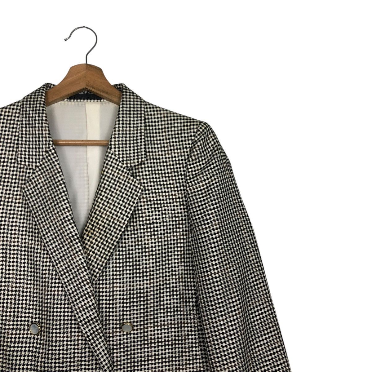 Burberry 🔥VINTAGE COATS JACKET BURBERRYS TARTAN DESIGN DOUBLE BREAST Size US M / EU 48-50 / 2 - 8 Thumbnail