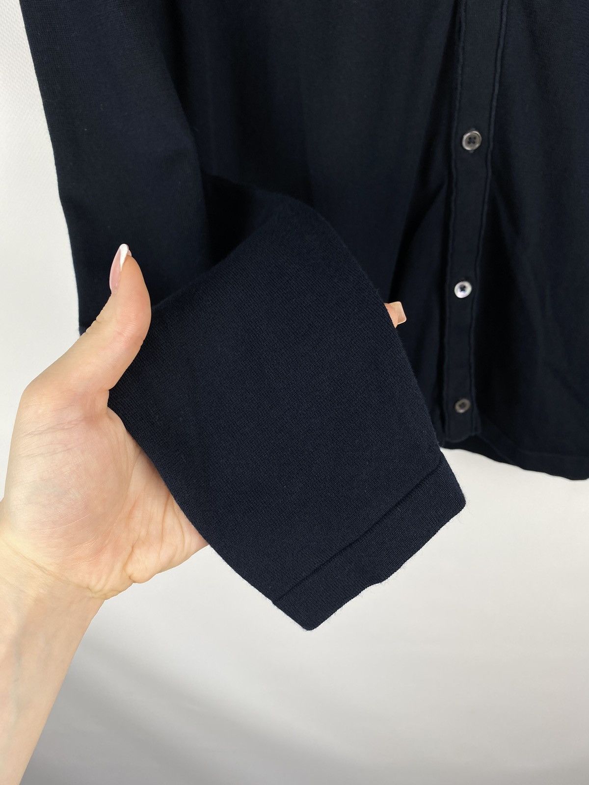 Boggi Boggi Milano men’s long sleeve button up shirt knitwear Size US L / EU 52-54 / 3 - 10 Thumbnail