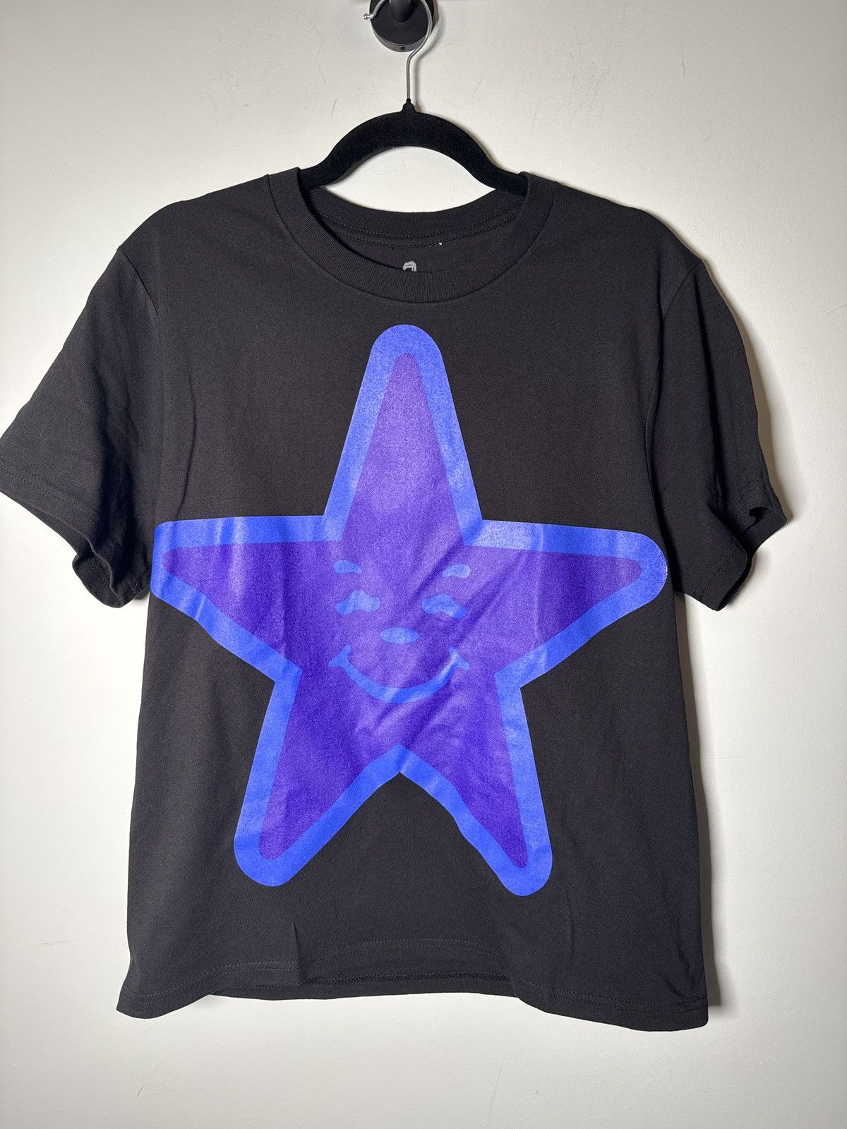 image of Asspizza 730 Printing Star Shirt Classic Logo 2023 Arbys in Black Blue, Men's (Size Small)