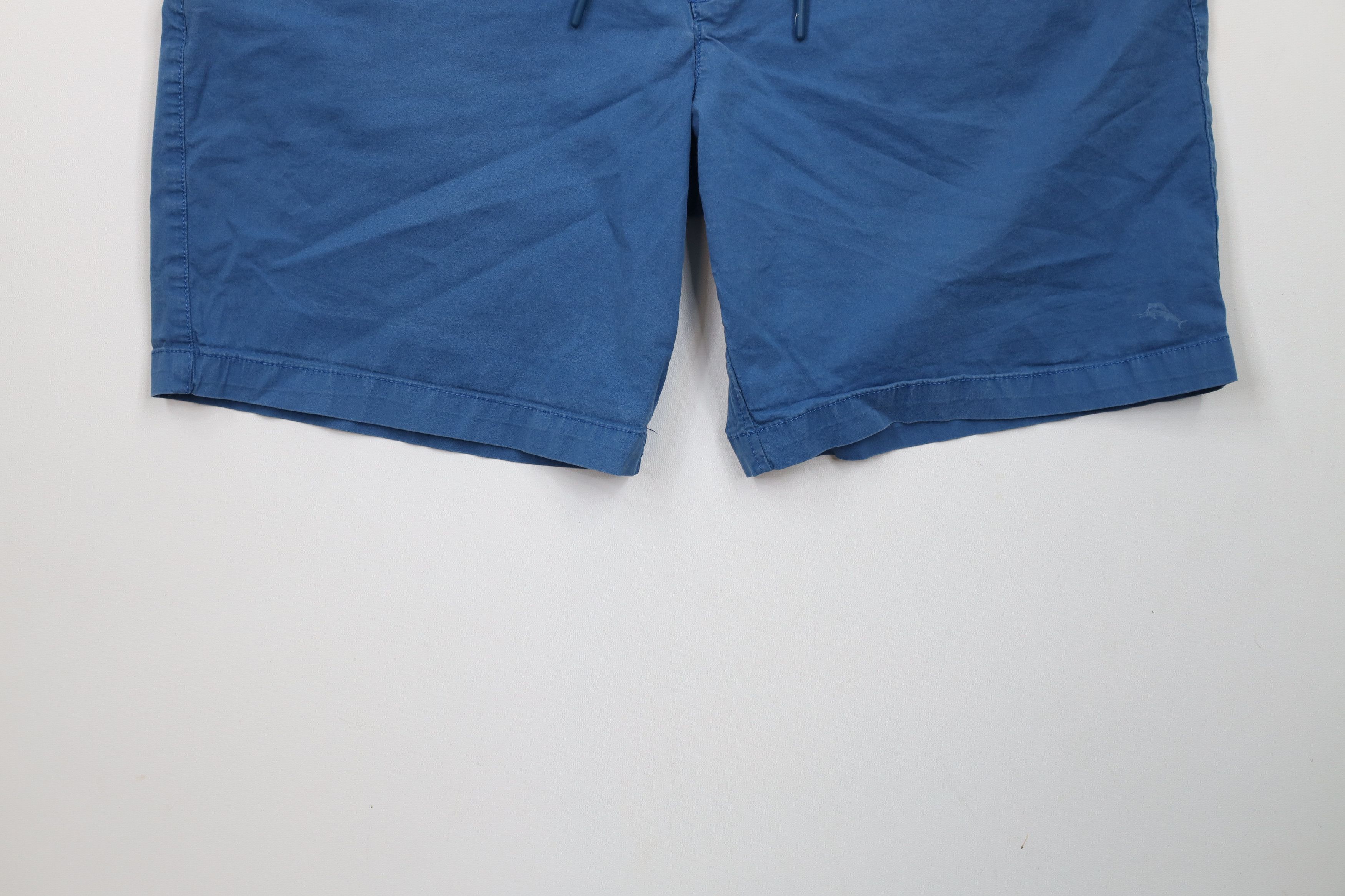 Tommy Bahama × Vintage Vintage Y2K Tommy Bahama Marlin Logo Above Knee Shorts Blue Size US 36 / EU 52 - 4 Thumbnail