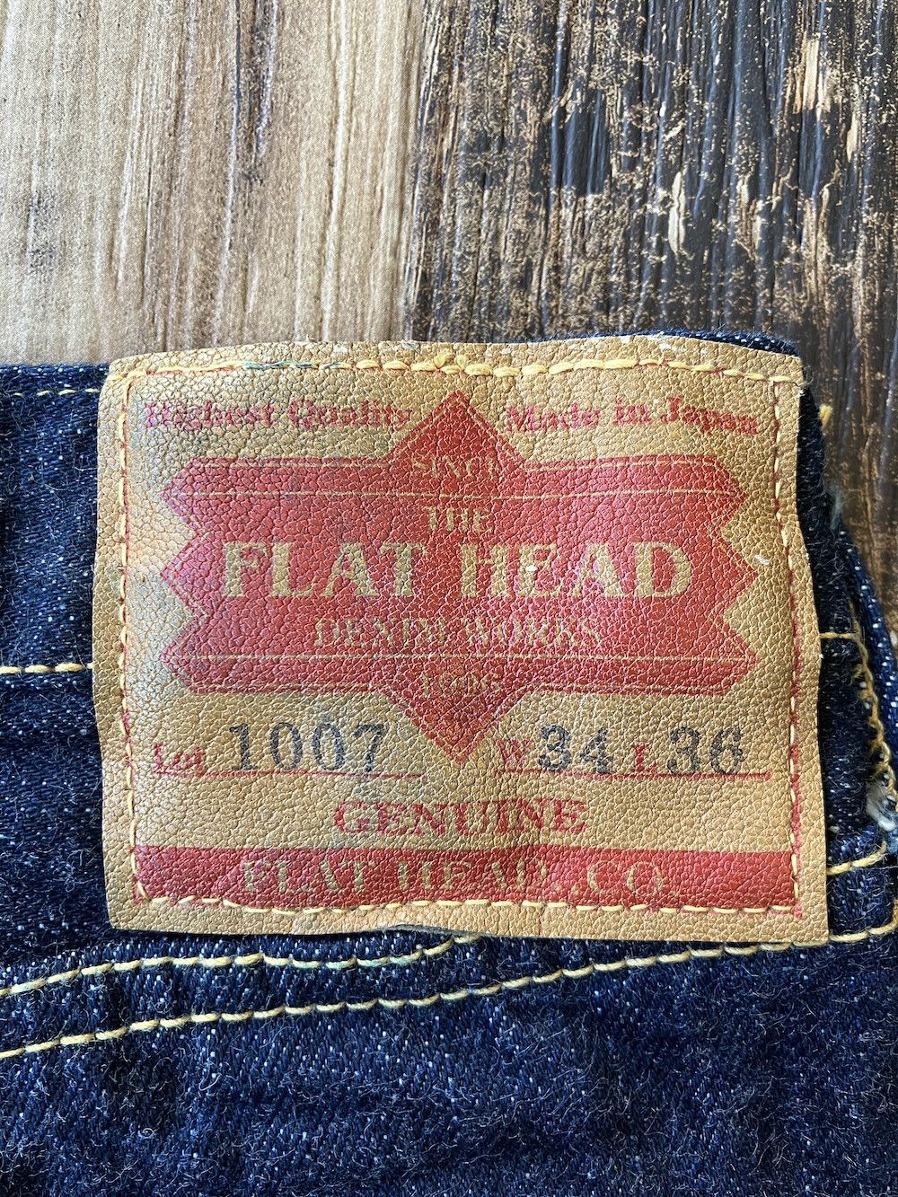 The Flat Head THE FLAT HEAD 1007 Bootcut W31 x L32 Zimbabwe cotton 14.5oz Size US 31 - 3 Thumbnail