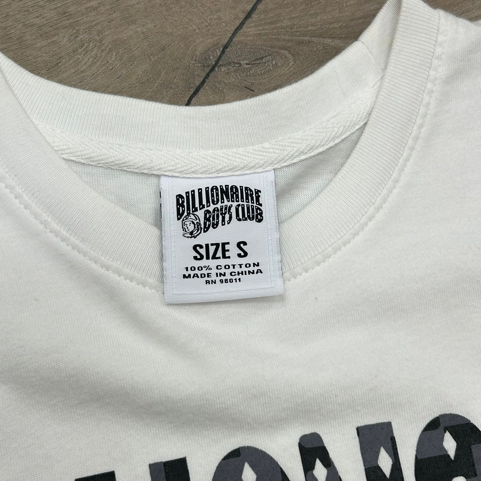 Billionaire Boys Club Billionaire Boys Club Spell Out White Tee T Shirt Size Small Size US S / EU 44-46 / 1 - 5 Thumbnail
