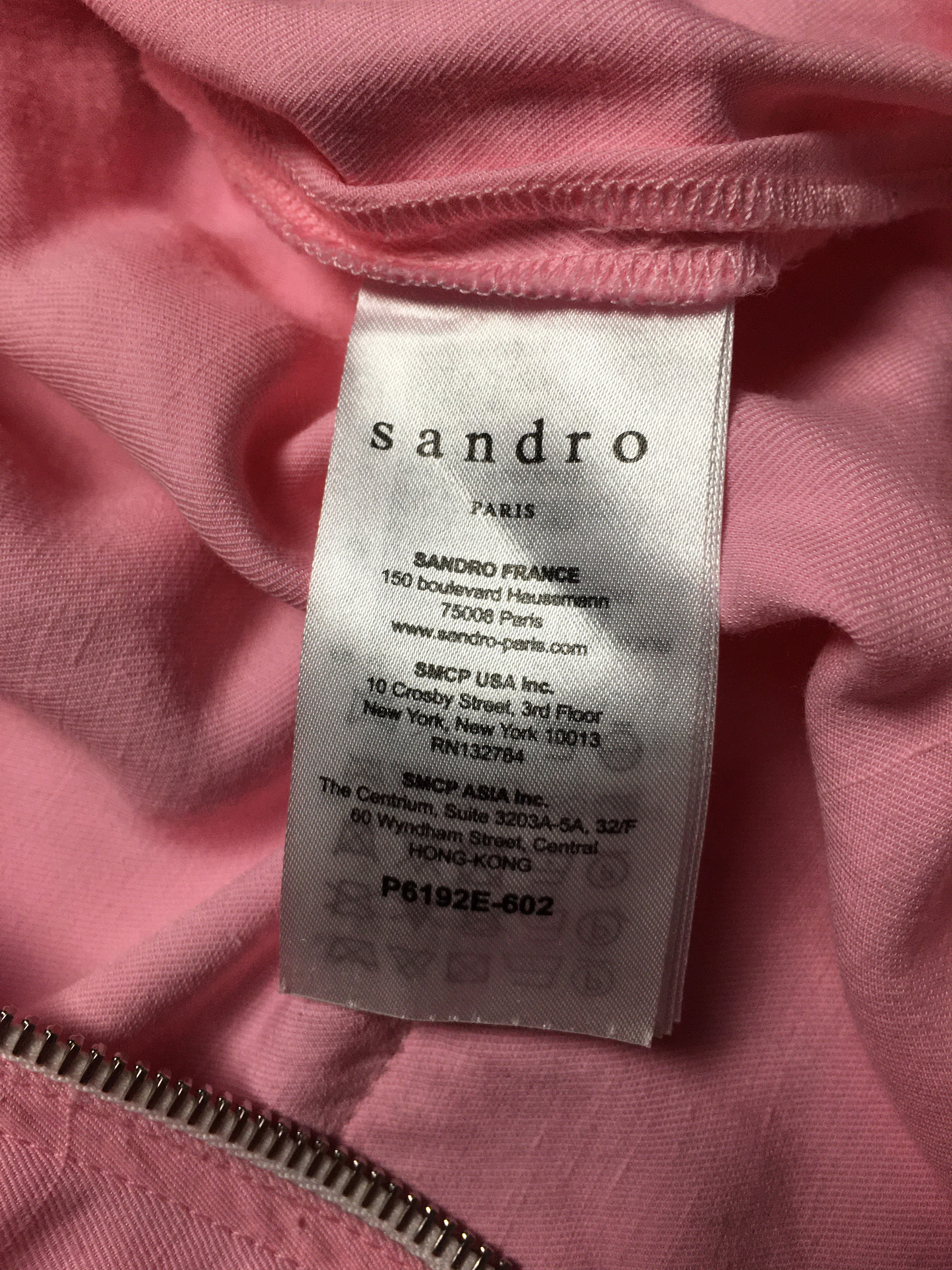 Sandro Sandro Straight-leg Twill Jumpsuit Pink Size EU 36 Size 27" / US 4 / IT 40 - 14 Thumbnail