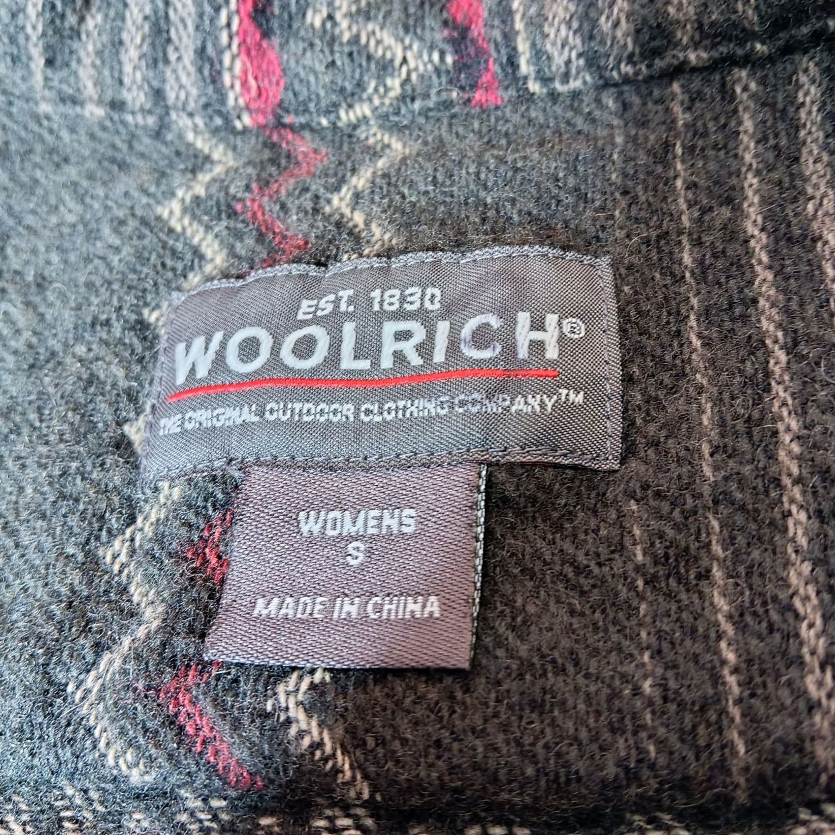 Vintage Woolrich Womens S Striped Gray Jacket - Travel Gorpcore Size S / US 4 / IT 40 - 6 Thumbnail
