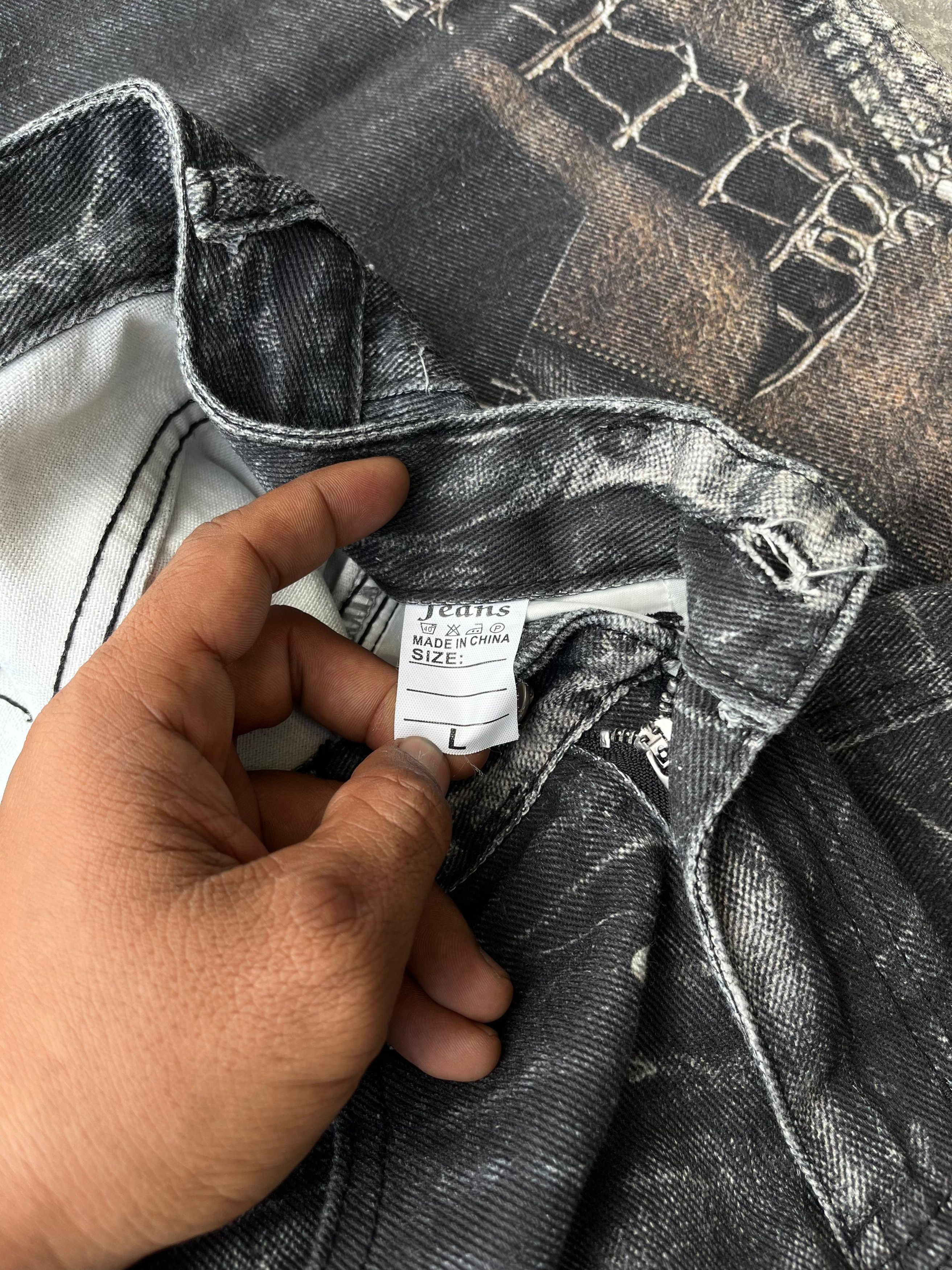 If Six Was Nine Unbrand Pyton Pattern Flared Pants Size US 29 - 9 Thumbnail