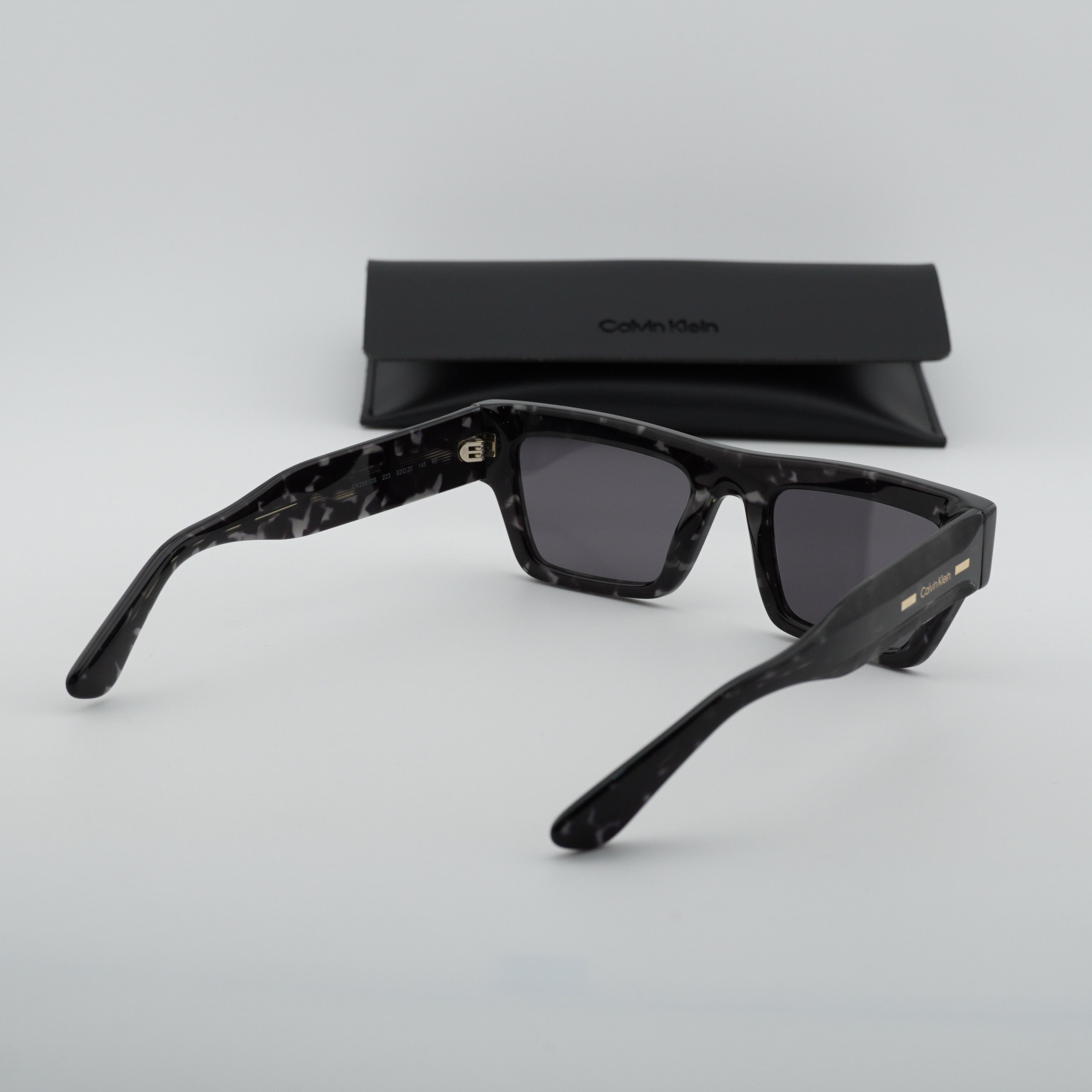 Calvin Klein Calvin Klein CK25510S 223 Unisex Sunglasses Grey Rectangle Size ONE SIZE - 10 Thumbnail
