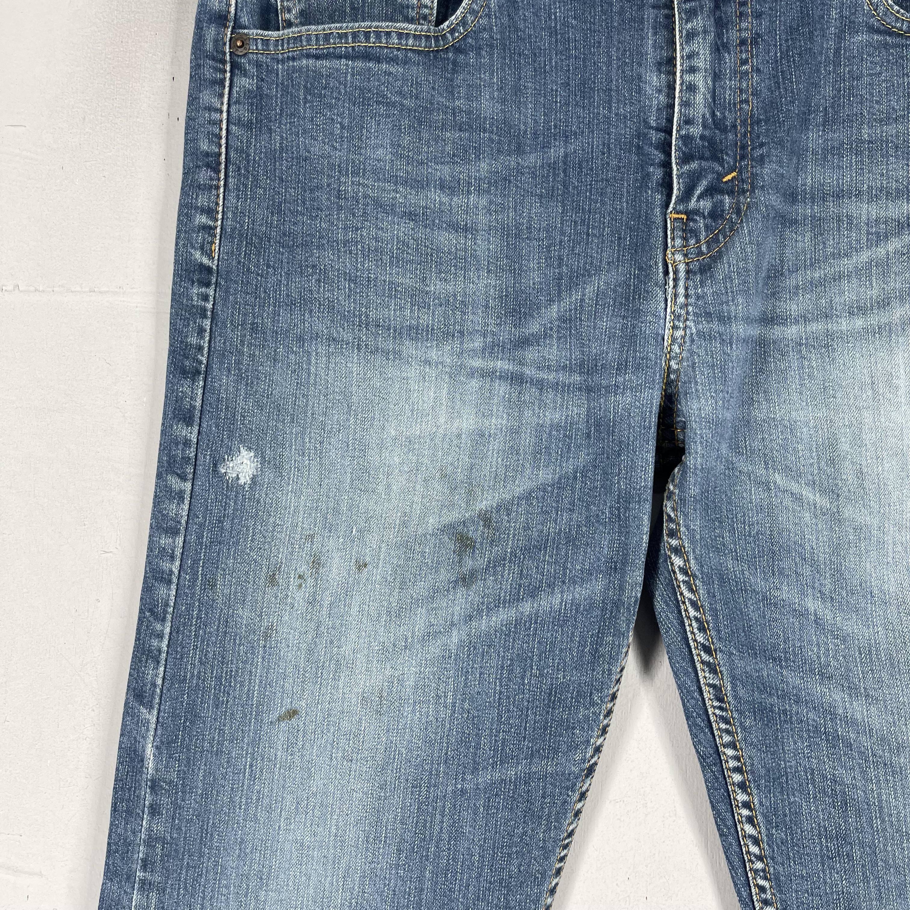 Levi's × Vintage Size 32 Levis 502 Slim Fit Tapered Reinforced Dirty Jeans Size US 32 / EU 48 - 3 Thumbnail
