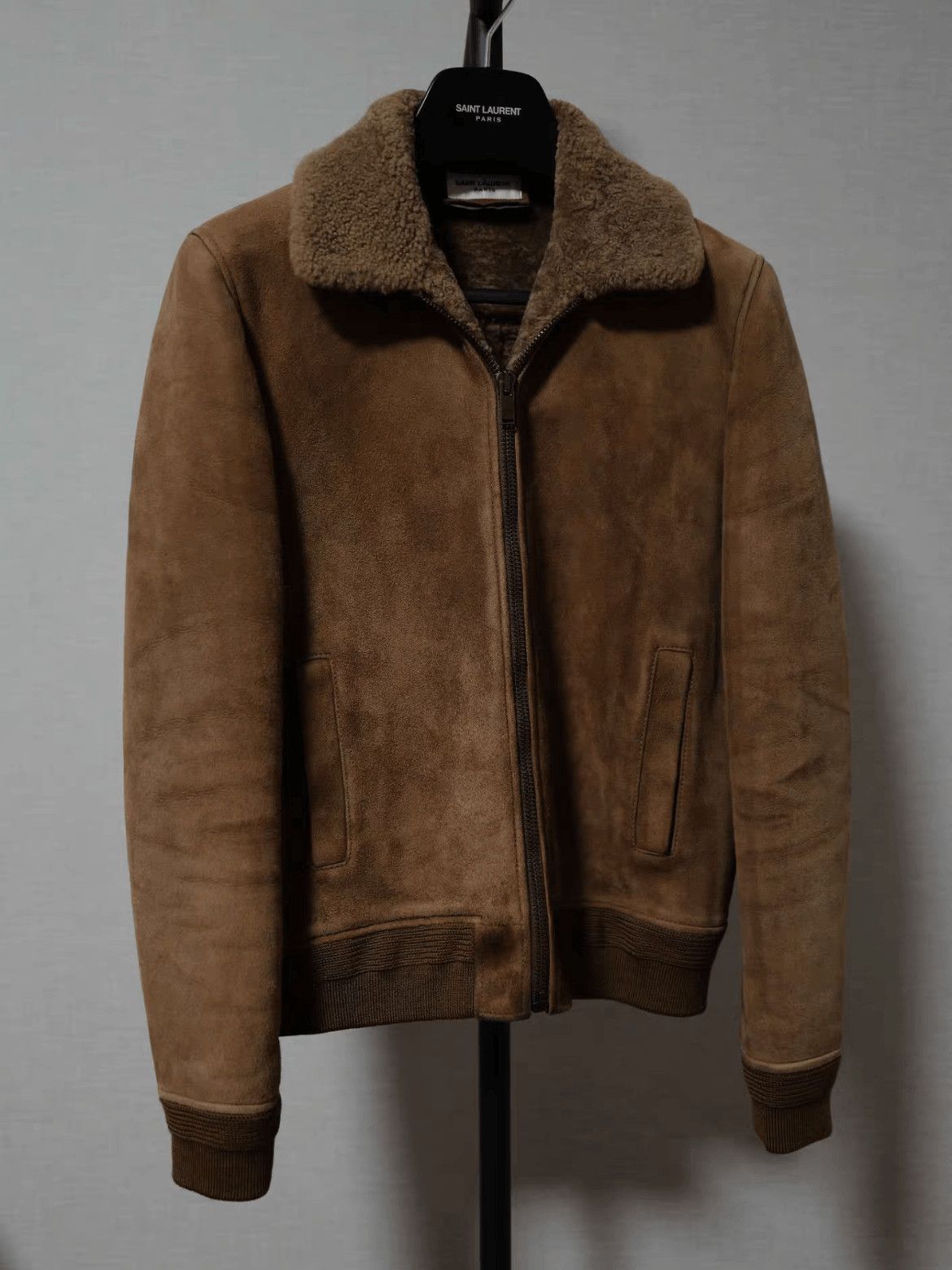 Saint Laurent Paris Sz 44 Saint Laurent Paris Suede Fur Jacket Size US S / EU 44-46 / 1 - 1 Thumbnail