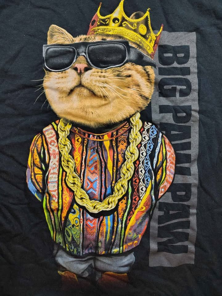 Other Men's D&M Big Paw Paw Cat T-Shirt Size Medium Size US M / EU 48-50 / 2 - 3 Thumbnail