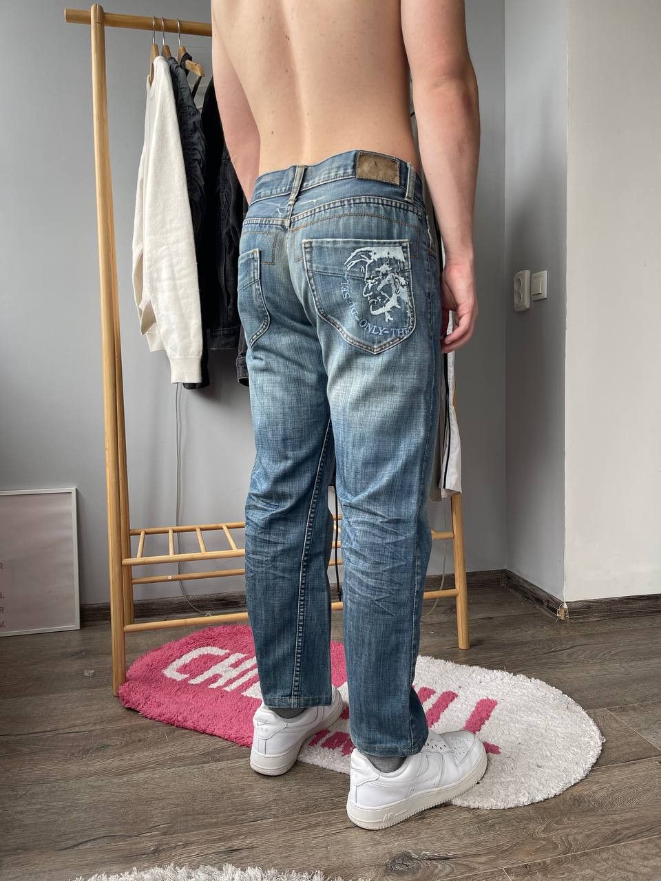 Diesel × Streetwear × Vintage vintage diesel big logo blue denim jeans y2k Size US 32 / EU 48 - 1 Thumbnail