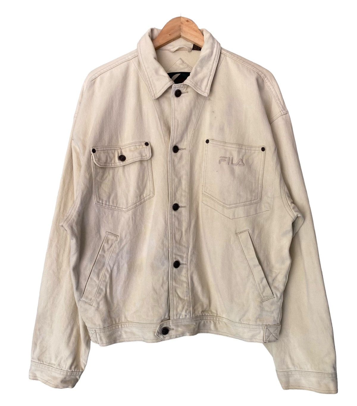 Fila Vintage FILA Denim Jacket Size US M / EU 48-50 / 2 - 1 Thumbnail