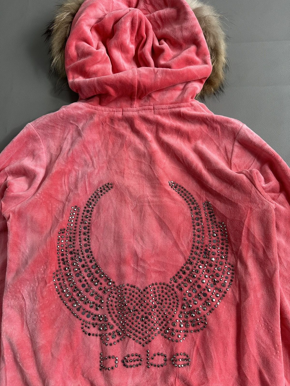 Japanese Brand LIKE A VELVET BEBE GLITTER FUR ZIP HOODIE IFSIX LGB STYLE Size S / US 4 / IT 40 - 4 Thumbnail