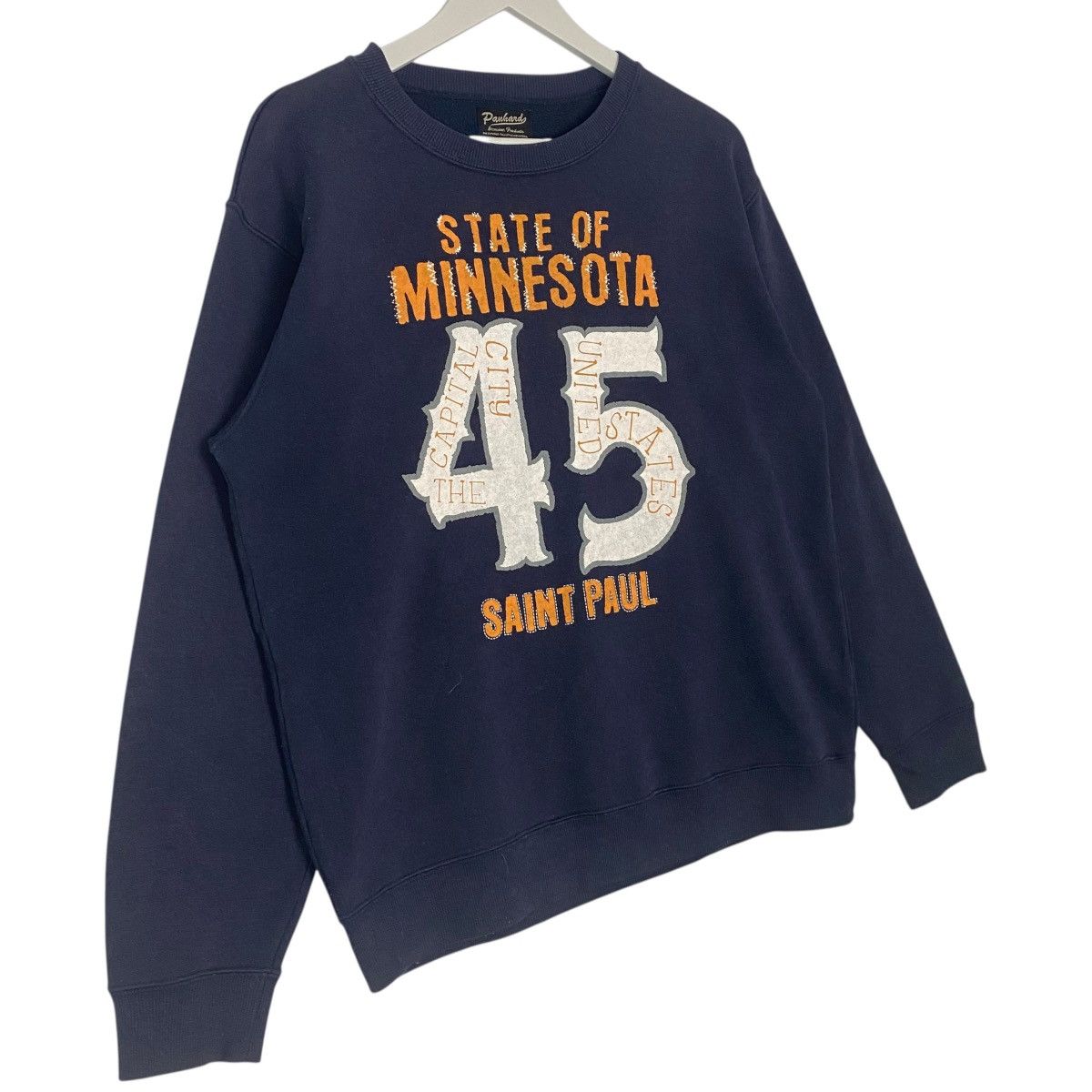 Vintage Vintage Panhand Crewneck Sweatshirt Navy Blue Jumper Size L Size US L / EU 52-54 / 3 - 3 Thumbnail