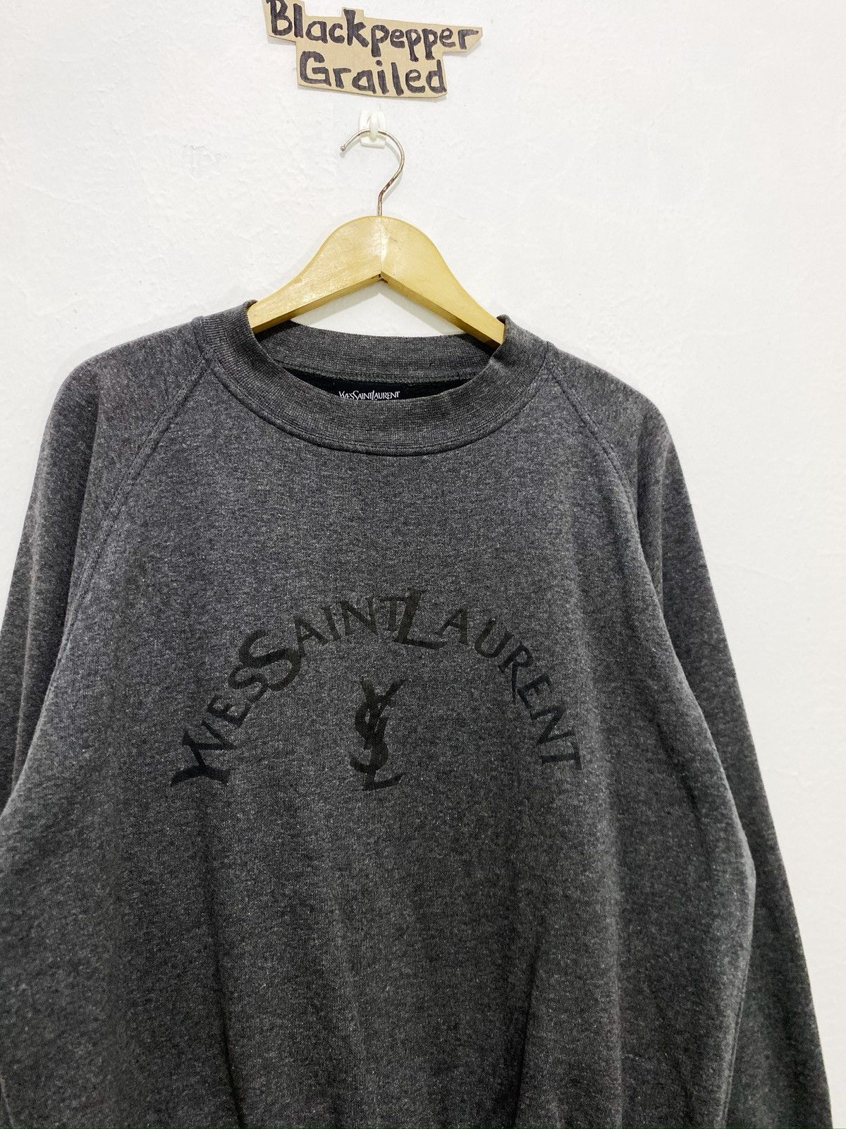 Yves Saint Laurent Vintage Yves Saint Laurent YSL Sweatshirt Size US L / EU 52-54 / 3 - 2 Thumbnail