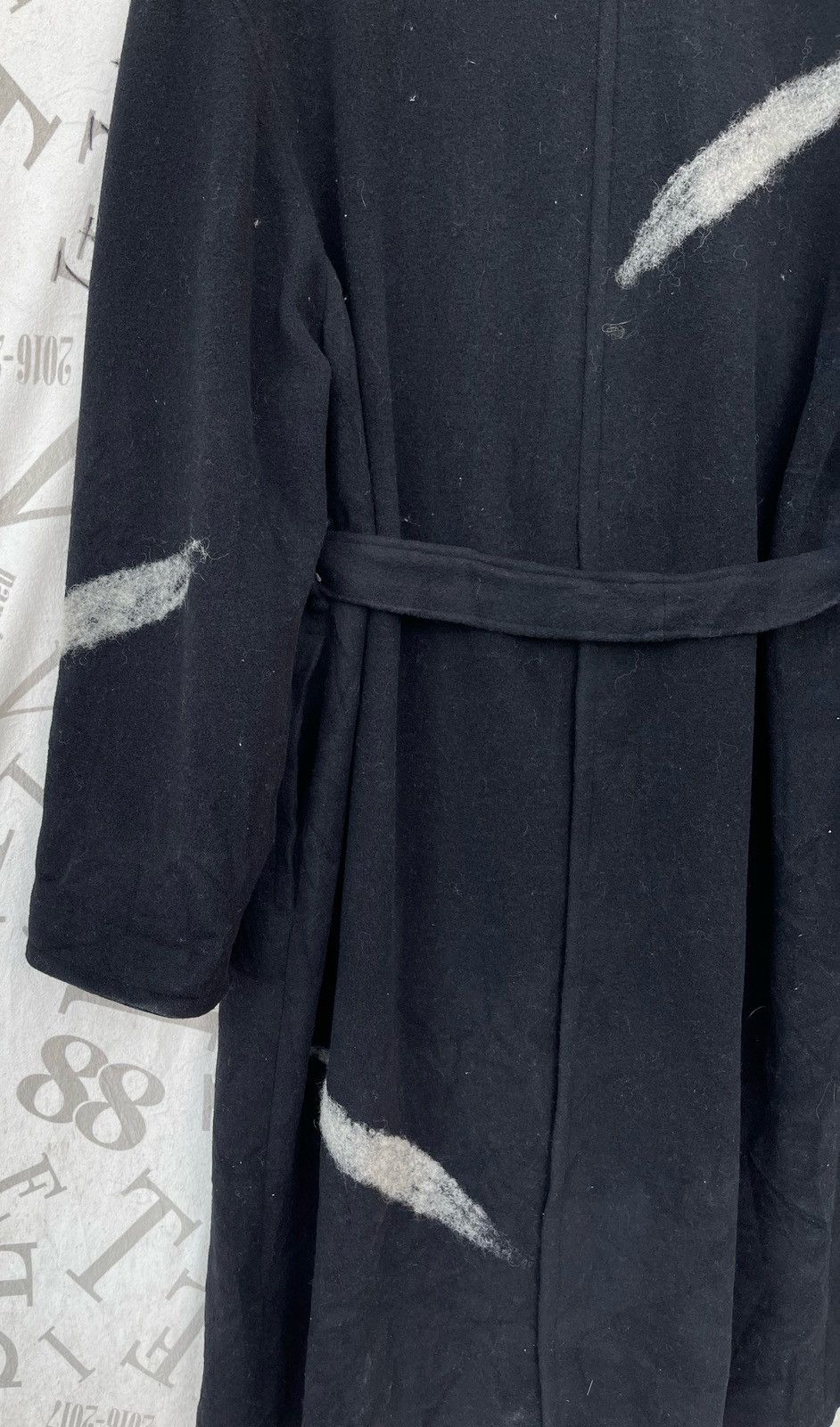 Japanese Brand 🔥Vintage Koos Japan "Art" Wool Belt Over Coat Size US M / EU 48-50 / 2 - 6 Thumbnail