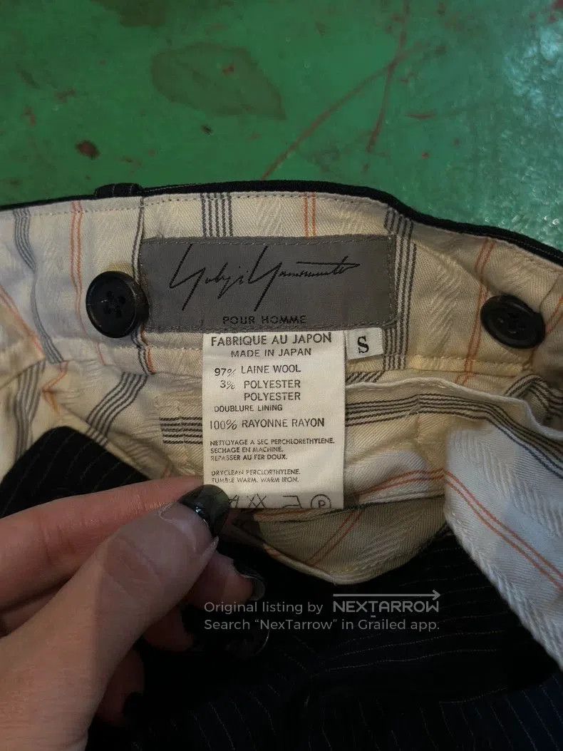 Yohji Yamamoto Yohji Yamamoto Pinstripe Trousers. Size US 30 / EU 46 - 8 Thumbnail