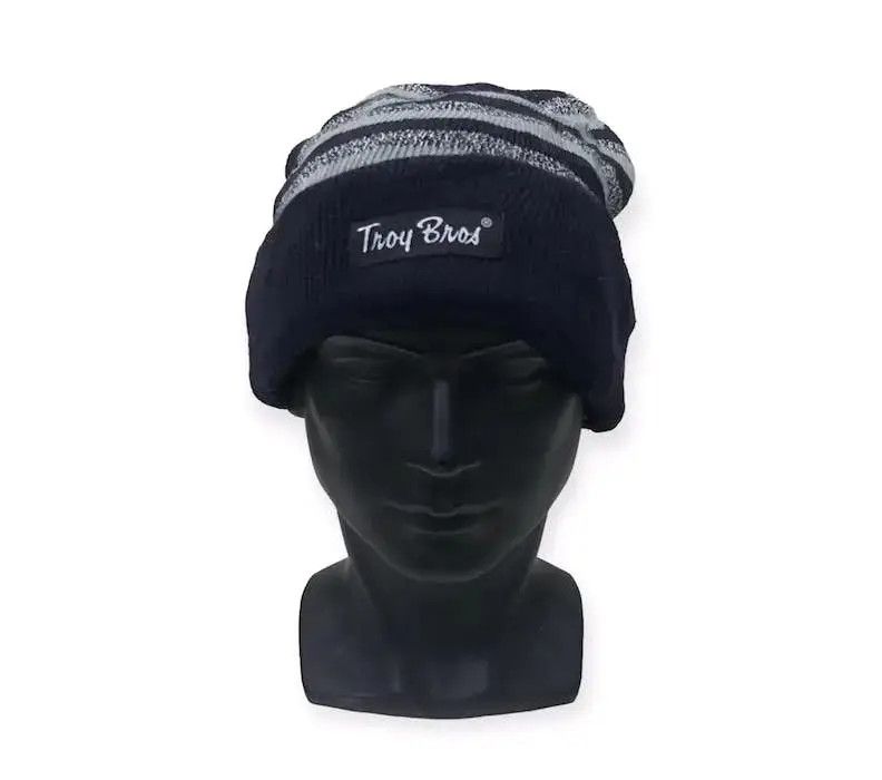 Vintage Troy Bros Stripe Design Beanie Hat Size ONE SIZE - 1 Thumbnail
