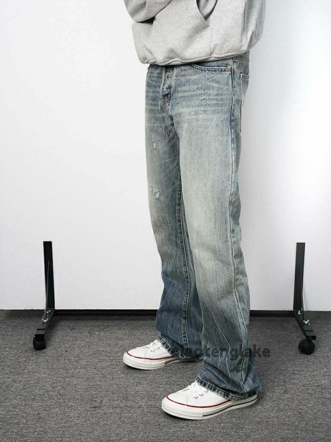 Jean × Vintage washed faded y2k skate hiphop yuppie jeans Size US 30 / EU 46 - 2 Thumbnail
