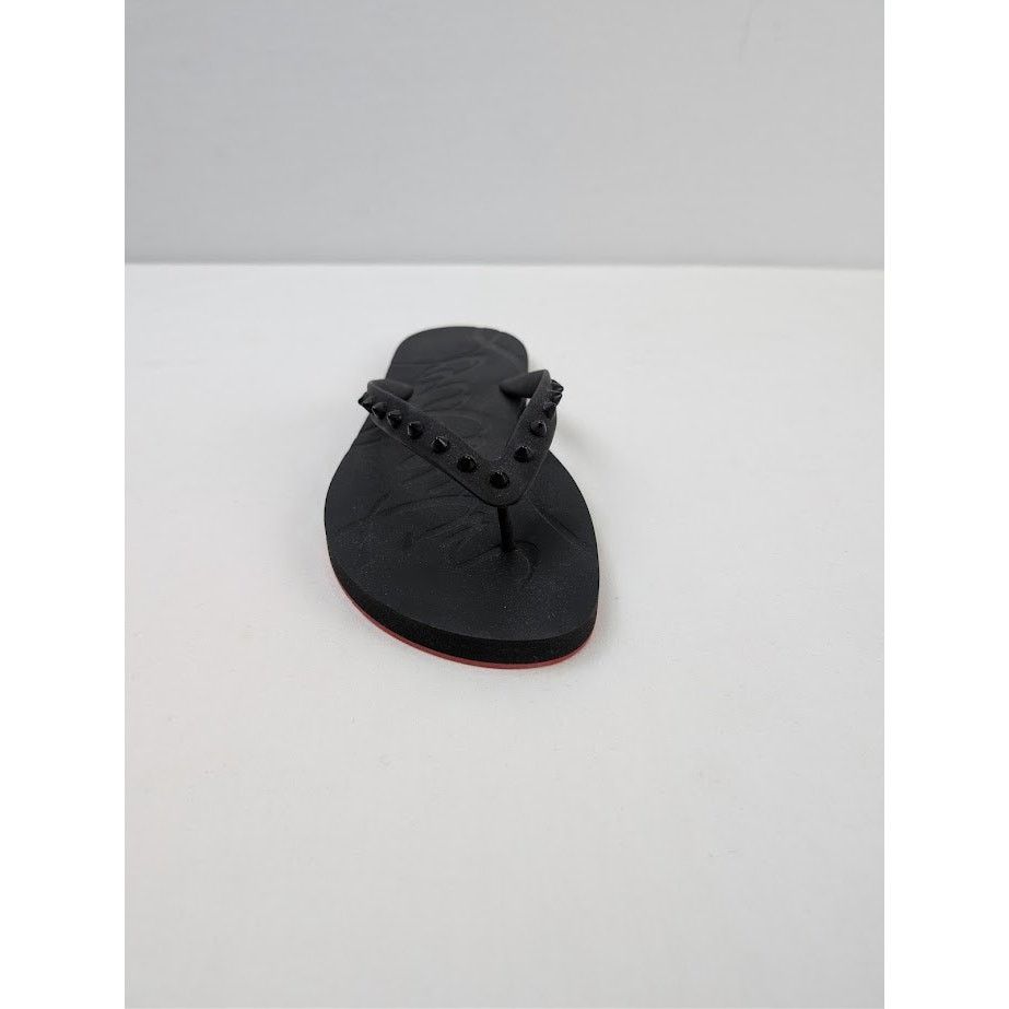 Christian Louboutin o1rshd1 Q:2 / Loubi Flip Flat in Black Size US 10 / EU 43 - 13 Thumbnail