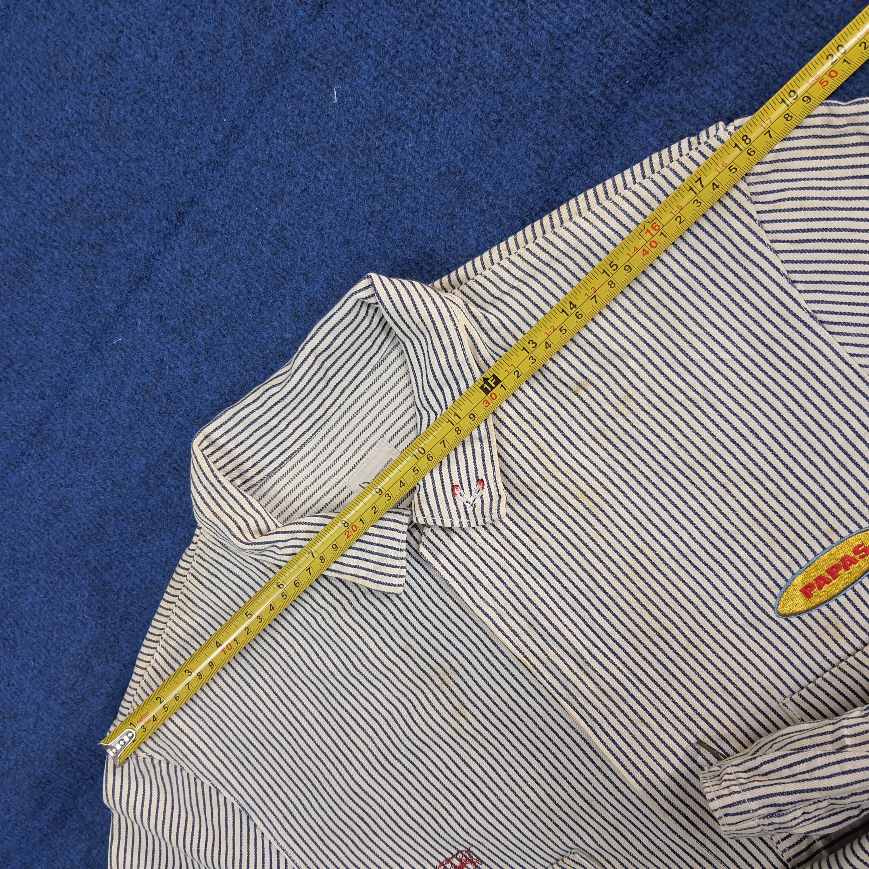 Japanese Brand PAPAS Hickory Stripe Custom Hysteric Coverall C302N19 Size US M / EU 48-50 / 2 - 11 Thumbnail