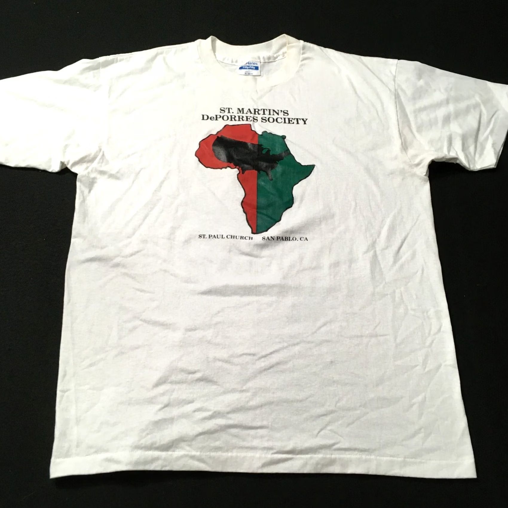 Hanes Vintage 90s T-Shirt Mens XL Single Stitch 50/50 USA Made Size US XL / EU 56 / 4 - 2 Thumbnail