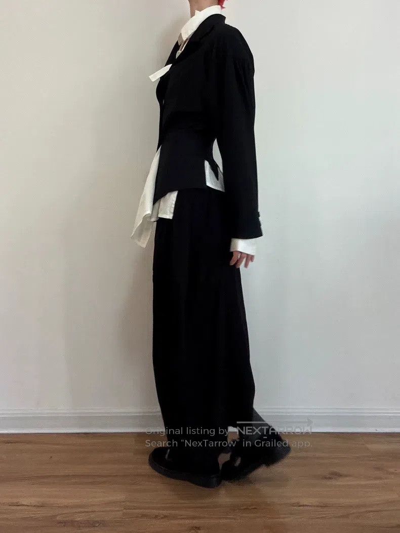 Yohji Yamamoto Yohji Yamamoto size 2 Vertical cut half skirt Size 24" / US 00 / IT 34 - 2 Thumbnail