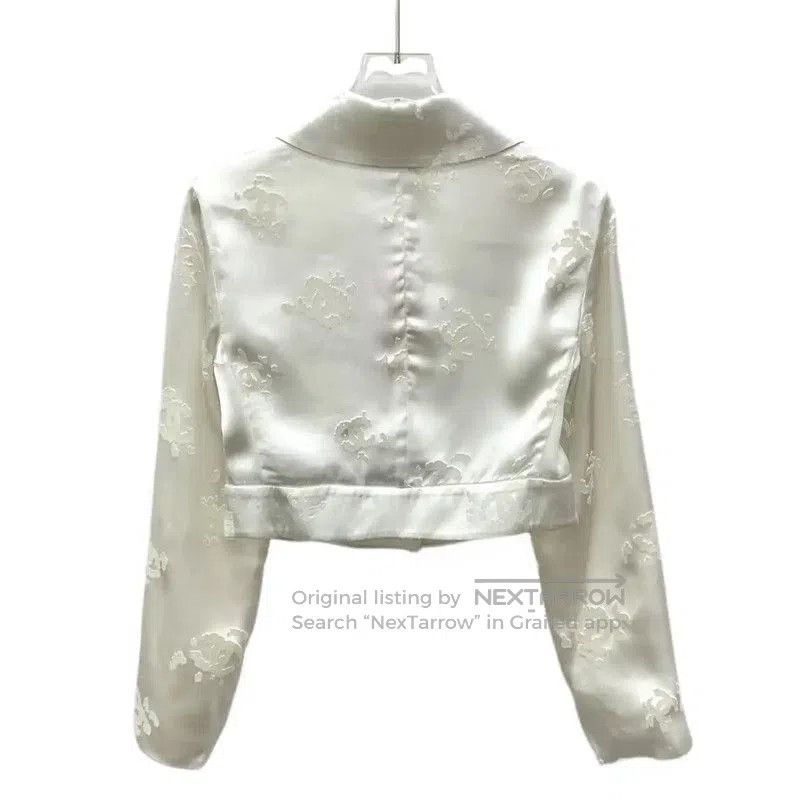 Chanel Chanel Beig Silk Women's Jacket . Size XXS / US 00 / IT 34 - 2 Thumbnail