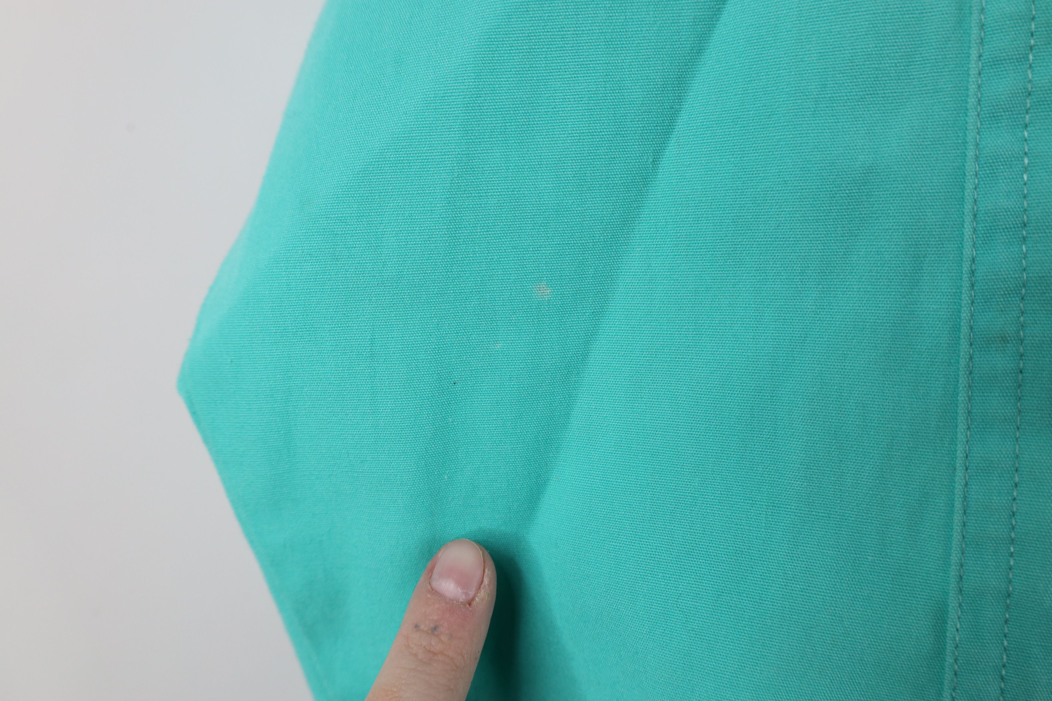 Vintage Vintage 90s Streetwear Blank Full Zip Bomber Jacket Teal Size XL / US 12-14 / IT 48-50 - 6 Thumbnail