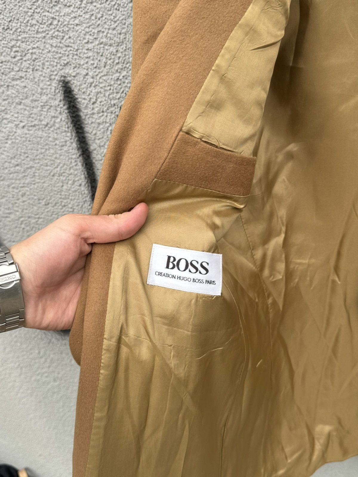 Hugo Boss × Loro Piana VINTAGE HUGO BOSS MANTEL LORO PIANA CASHMERE BLAZER Size US L / EU 52-54 / 3 - 10 Thumbnail