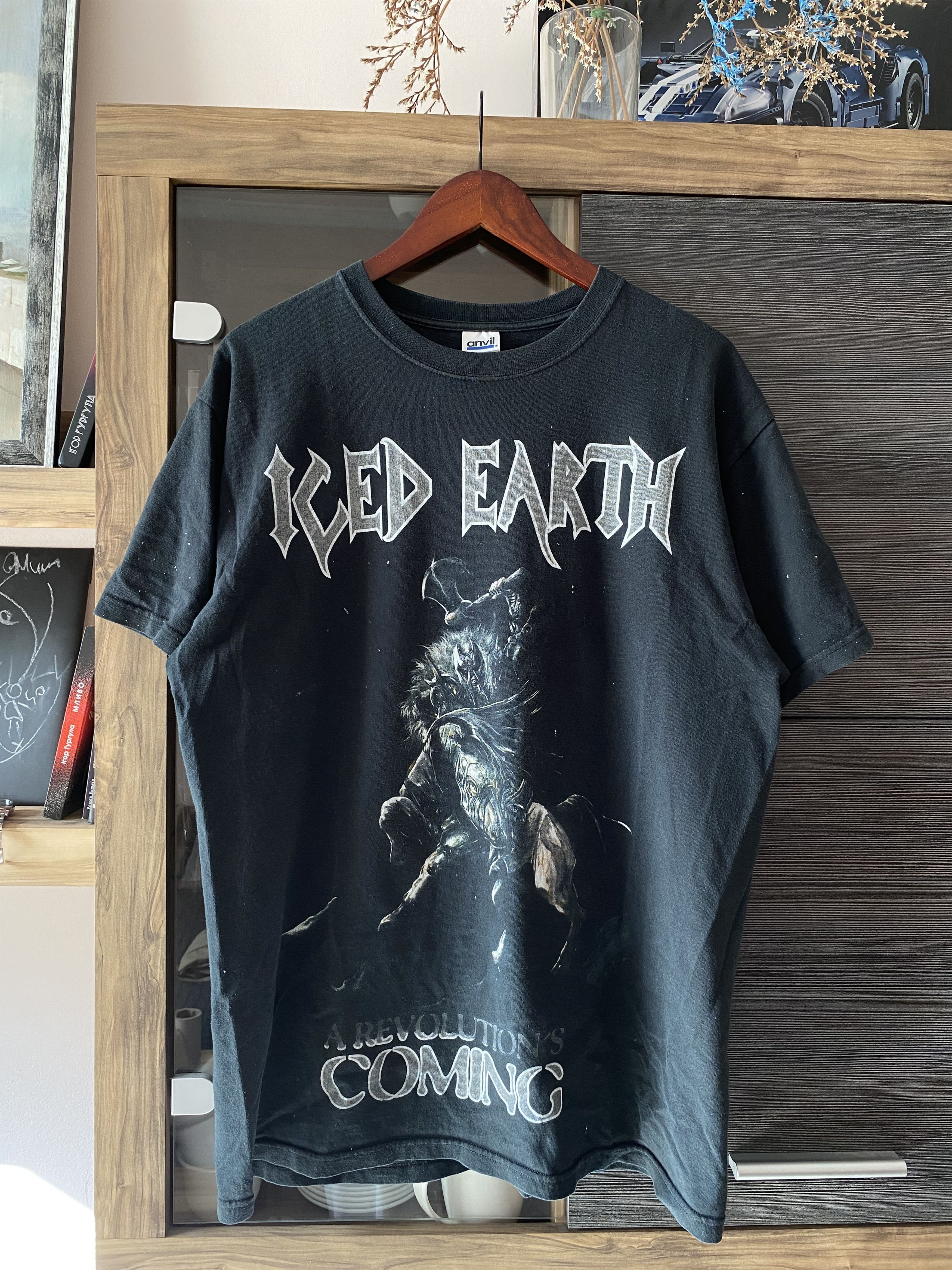 Band Tees Iced Earth Vintage T-Shirt A Revolution Is Coming Anvil Size US L / EU 52-54 / 3 - 1 Thumbnail