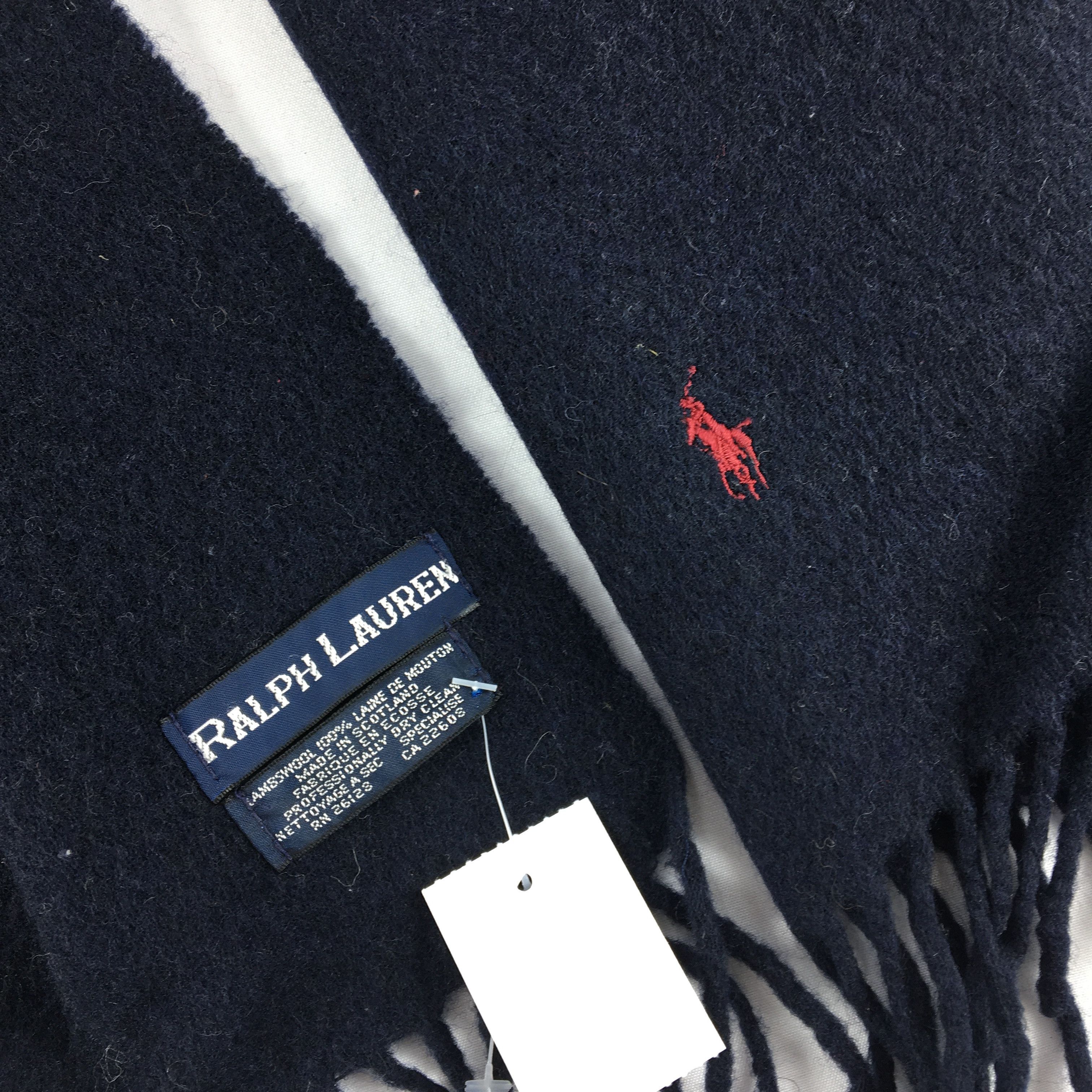 Polo Ralph Lauren Vintage Ralph Lauren Scarf Muffler Wool Fringe Winter . Size ONE SIZE - 4 Thumbnail