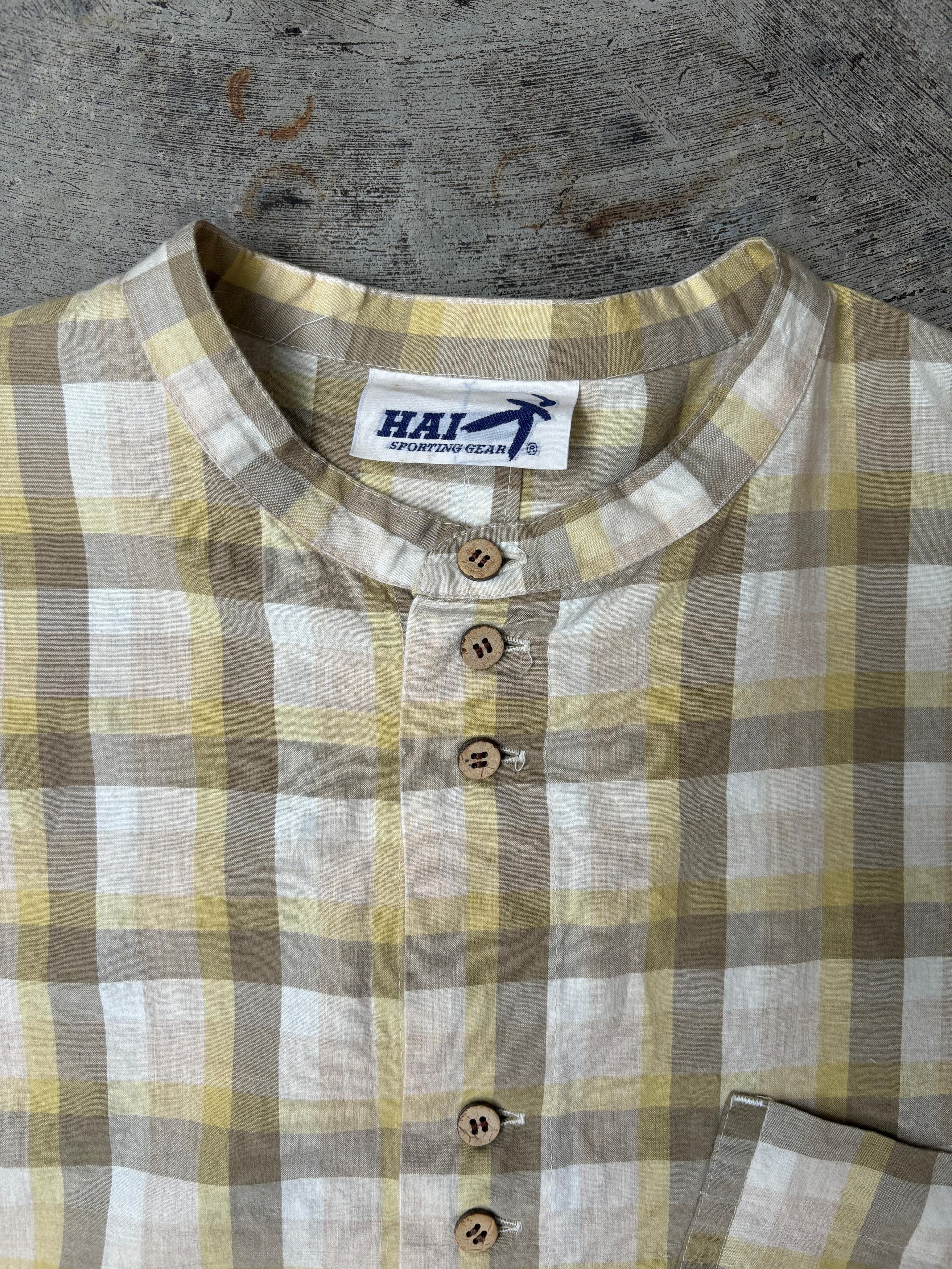 Hai Sporting Gear × Issey Miyake × Vintage Hai Sporting Gear Issey Miyake tunic blouse plaid check Size M / US 6-8 / IT 42-44 - 12 Thumbnail