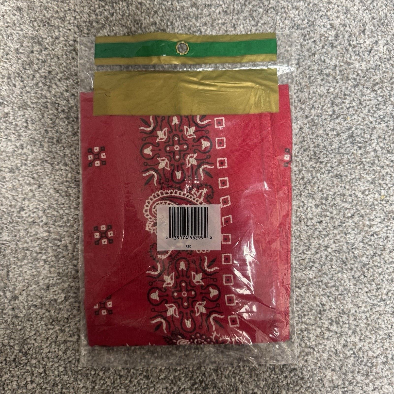 Other Vintage Pair Red Perma Built Bandana Handkerchiefs XL 22x22 Size ONE SIZE - 2 Thumbnail